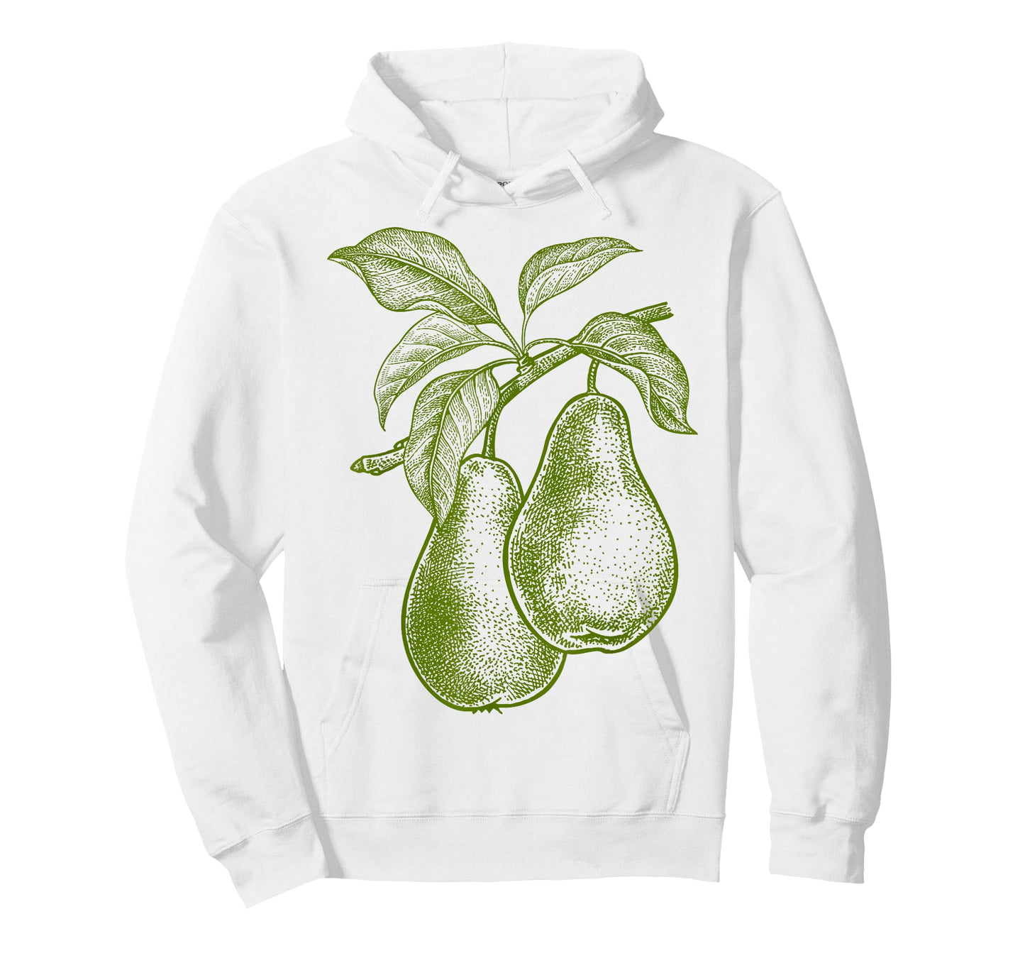 Big Fruit Mono Farblinie Birne Pear Green Fruit Retro Vintage Line Graphic - Pear T-Shirt