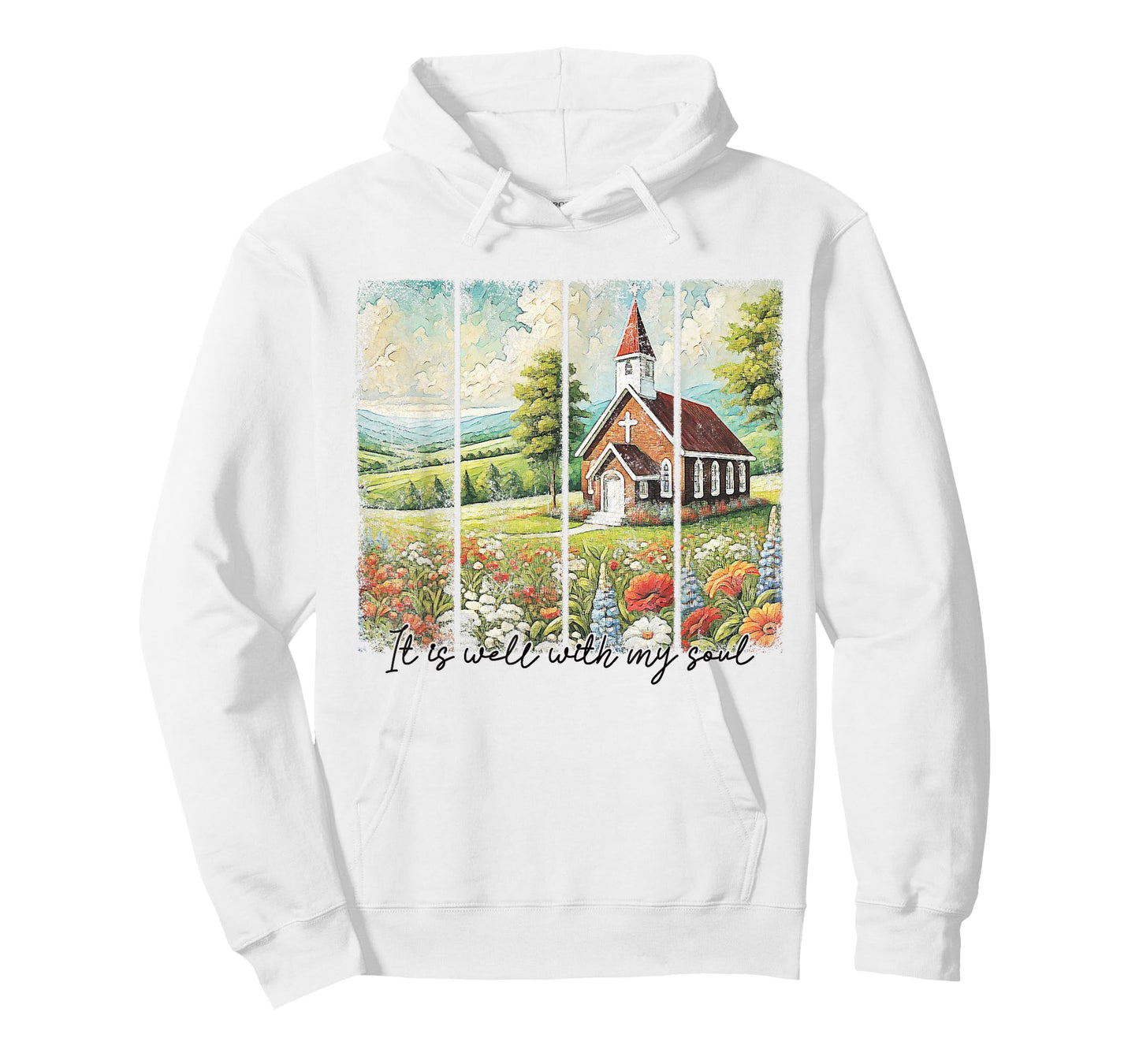 Vintage Country Church Shirt with It Is Well With My Soul T-Shirt