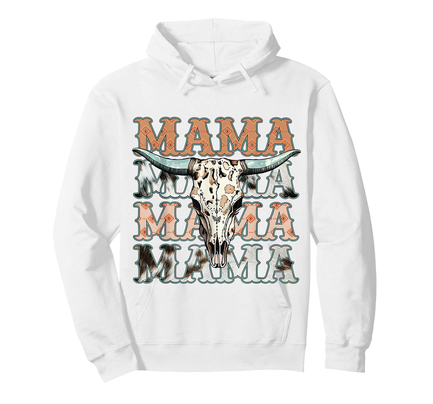 Mama Southern Western Cow Country Rodeo Cowgirl Vintage Mom T-Shirt