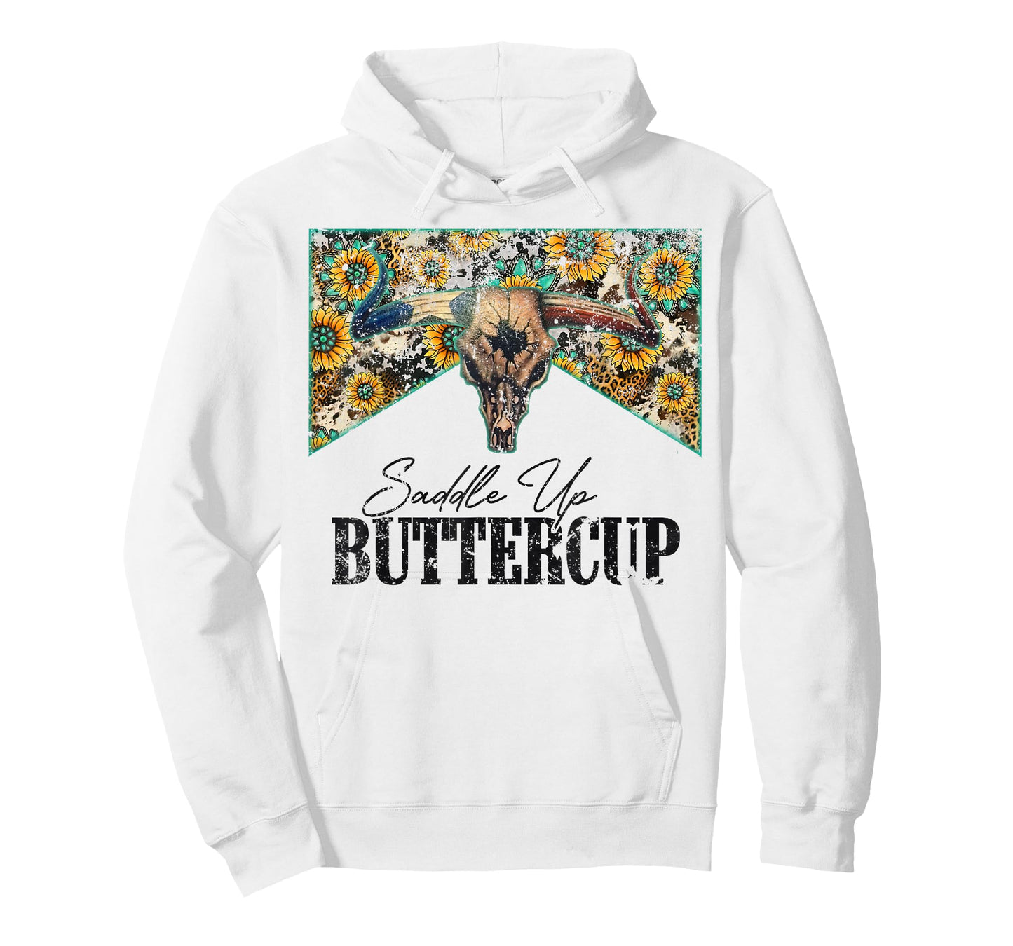 Saddle Up Buttercup Vintage Bull Skull Country Music T-Shirt