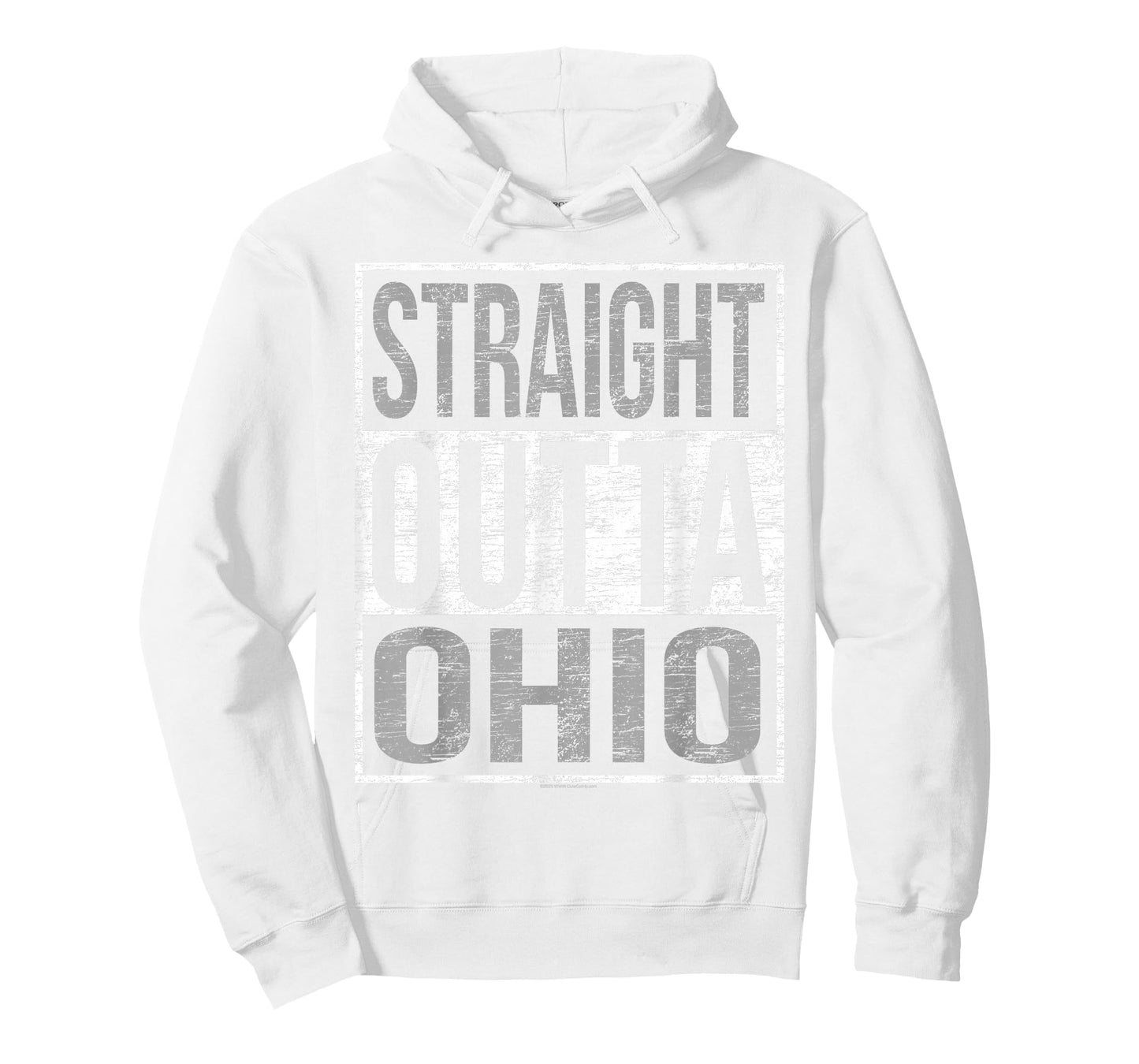 Straight Outta Ohio Buckeye Vintage Funny Ohio Home State T-Shirt