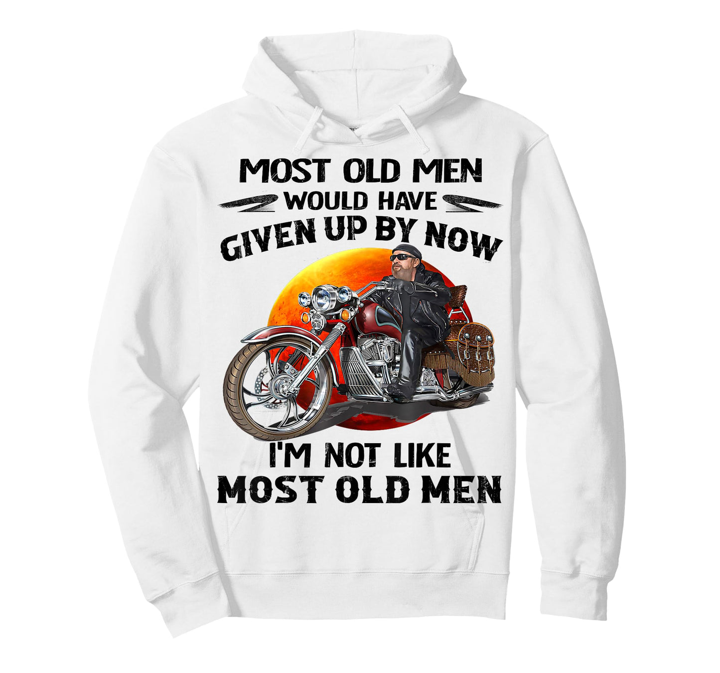 Motorcycles I'm Not Like Most Old Men Motorcycle Old Biker T-Shirt