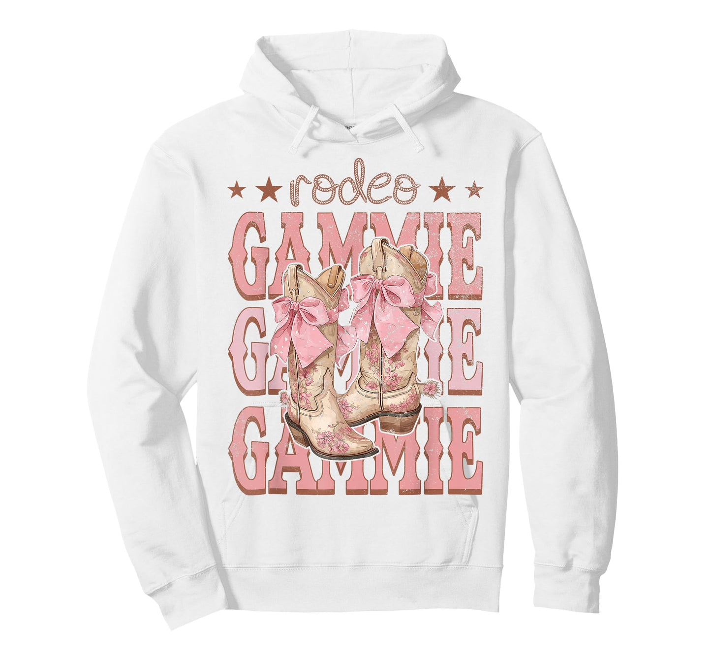 Rodeo Gammie Pink Boots Coquette Cow-Girl Birthday Party T-Shirt