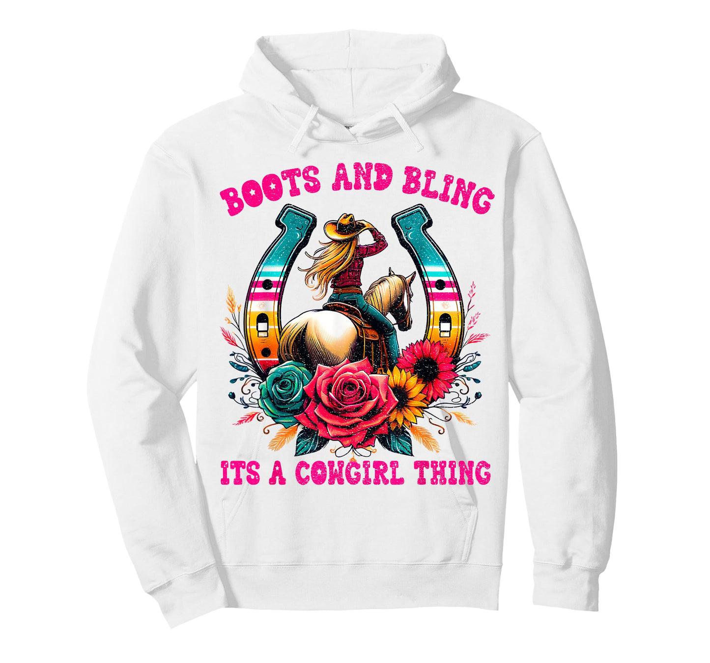 Boots and Bling its a Cowgirl Thing Cute Love Country Life T-Shirt