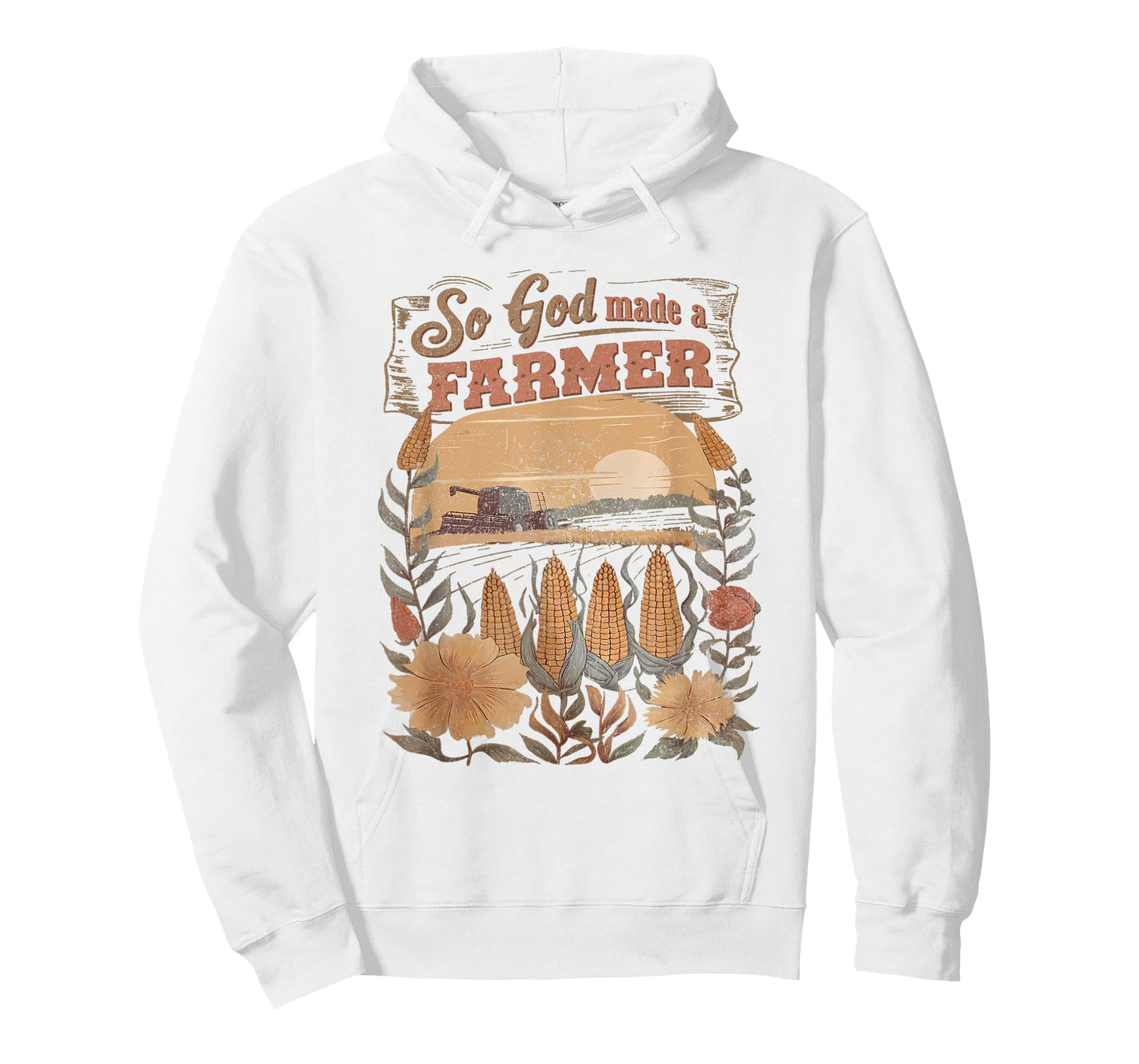 So God Made a Farmer Boho Flower Christian Aesthetic Summer T-Shirt