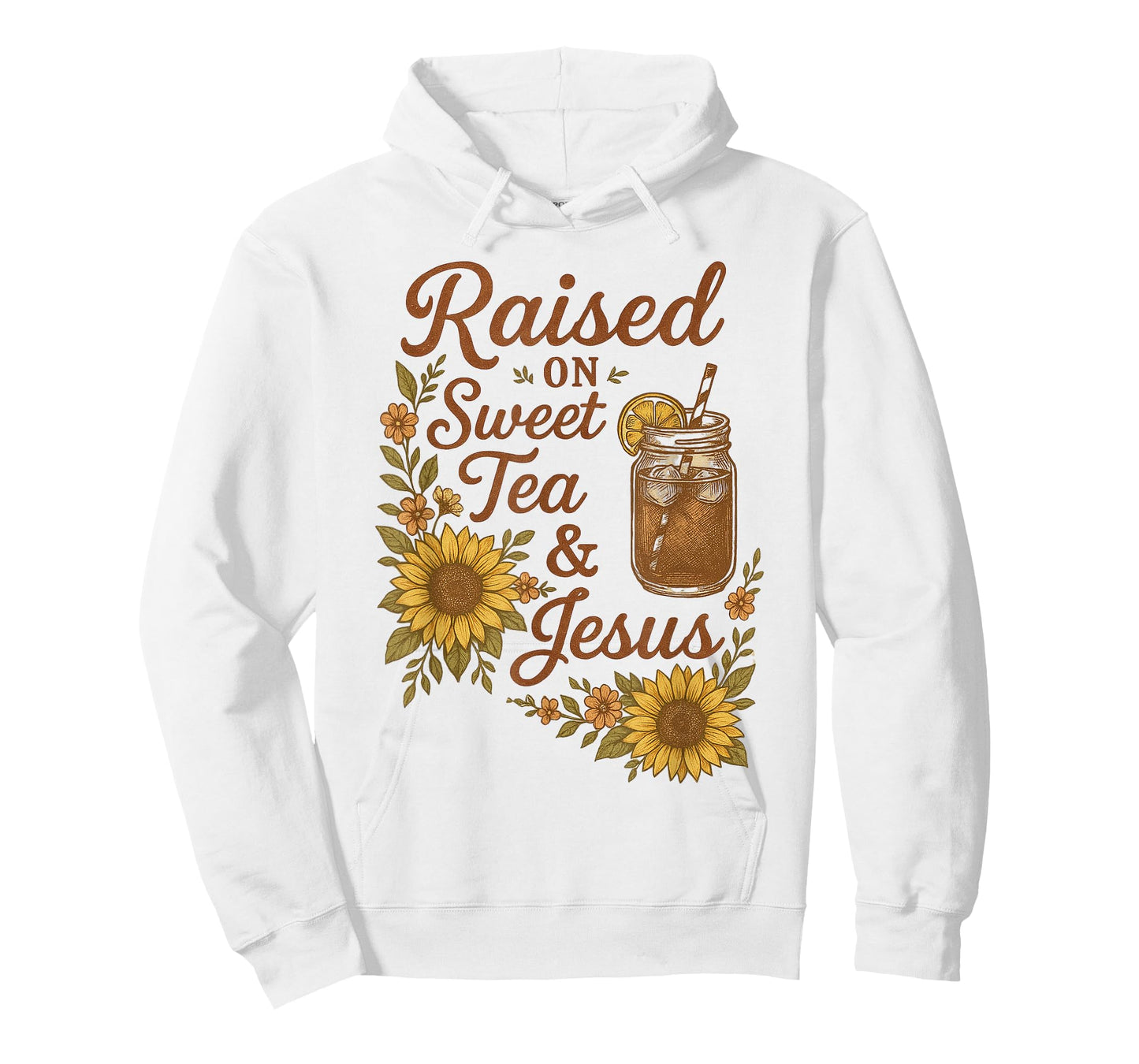 Boho Country Raised on Sweet Tea and Jesus Vintage Cowgirl T-Shirt