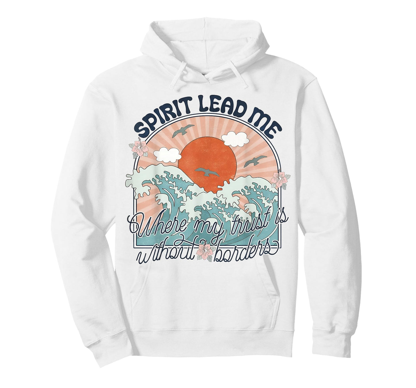 Spirit Lead Me Where My Trust Is Without Border Faith Cross T-Shirt