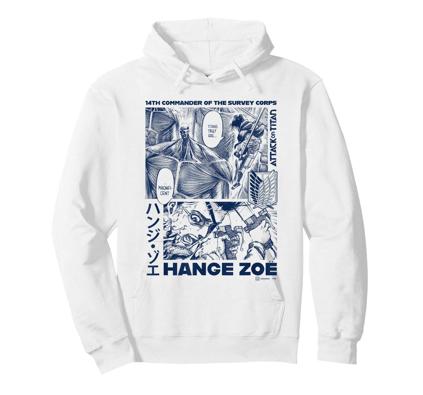 Attack on Titan Commander Hange Zoe Big Chest Manga Poster T-Shirt