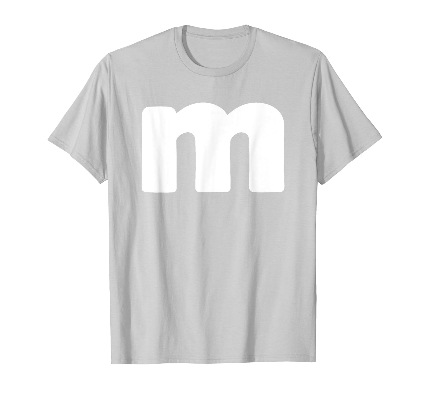 Funny Letter M Groups Halloween Team easy lazy T-Shirt
