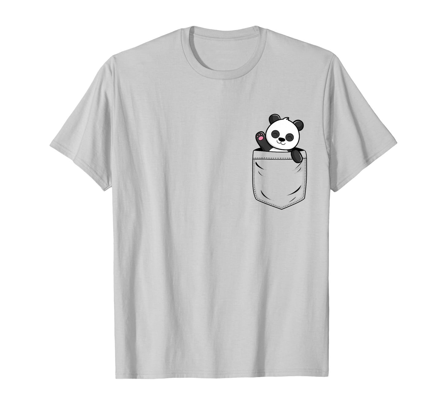Panda Lovers Cute Funny Panda In Pocket T-Shirt