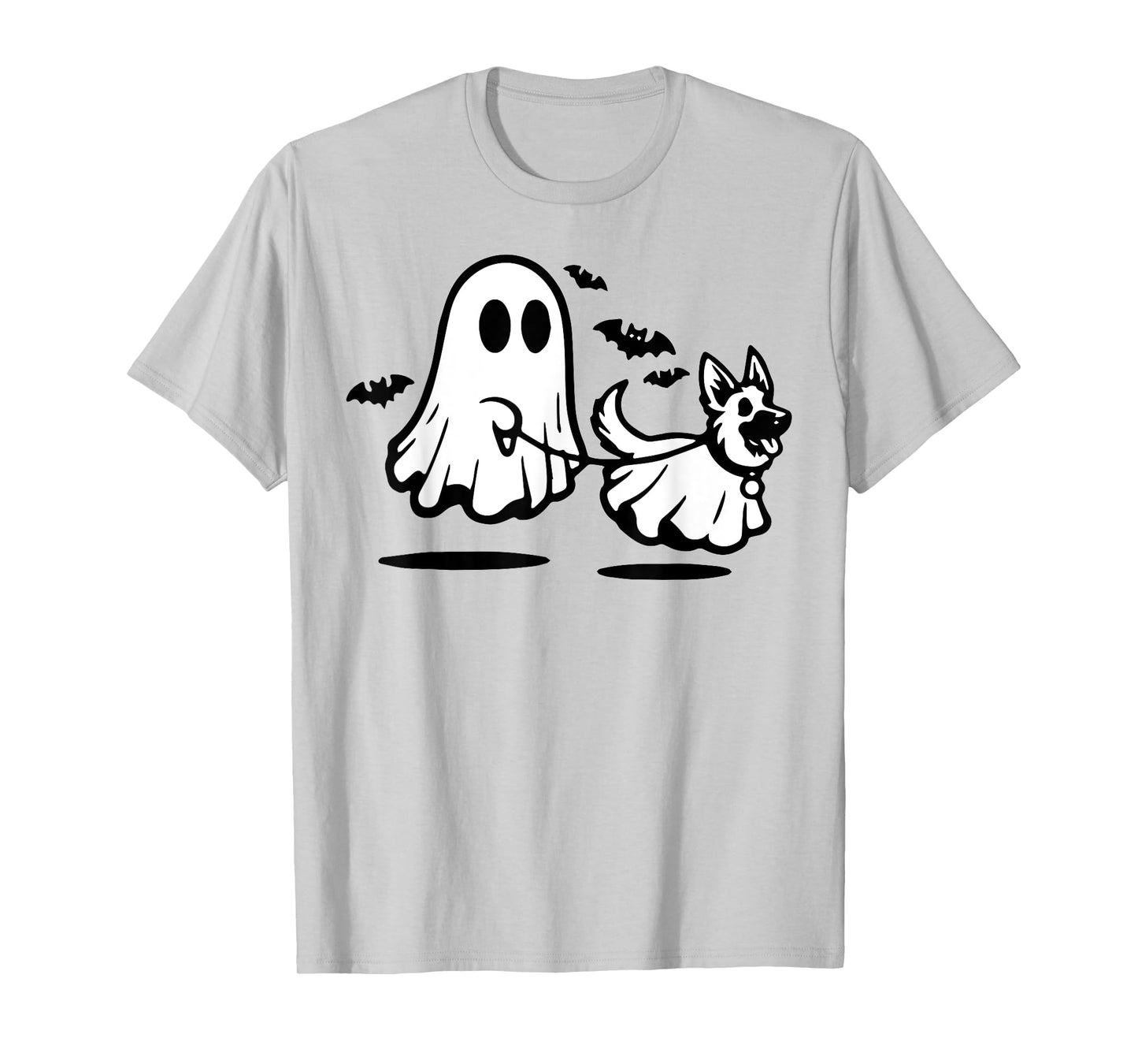 German Shepherd Ghost Walking Dog T-Shirt