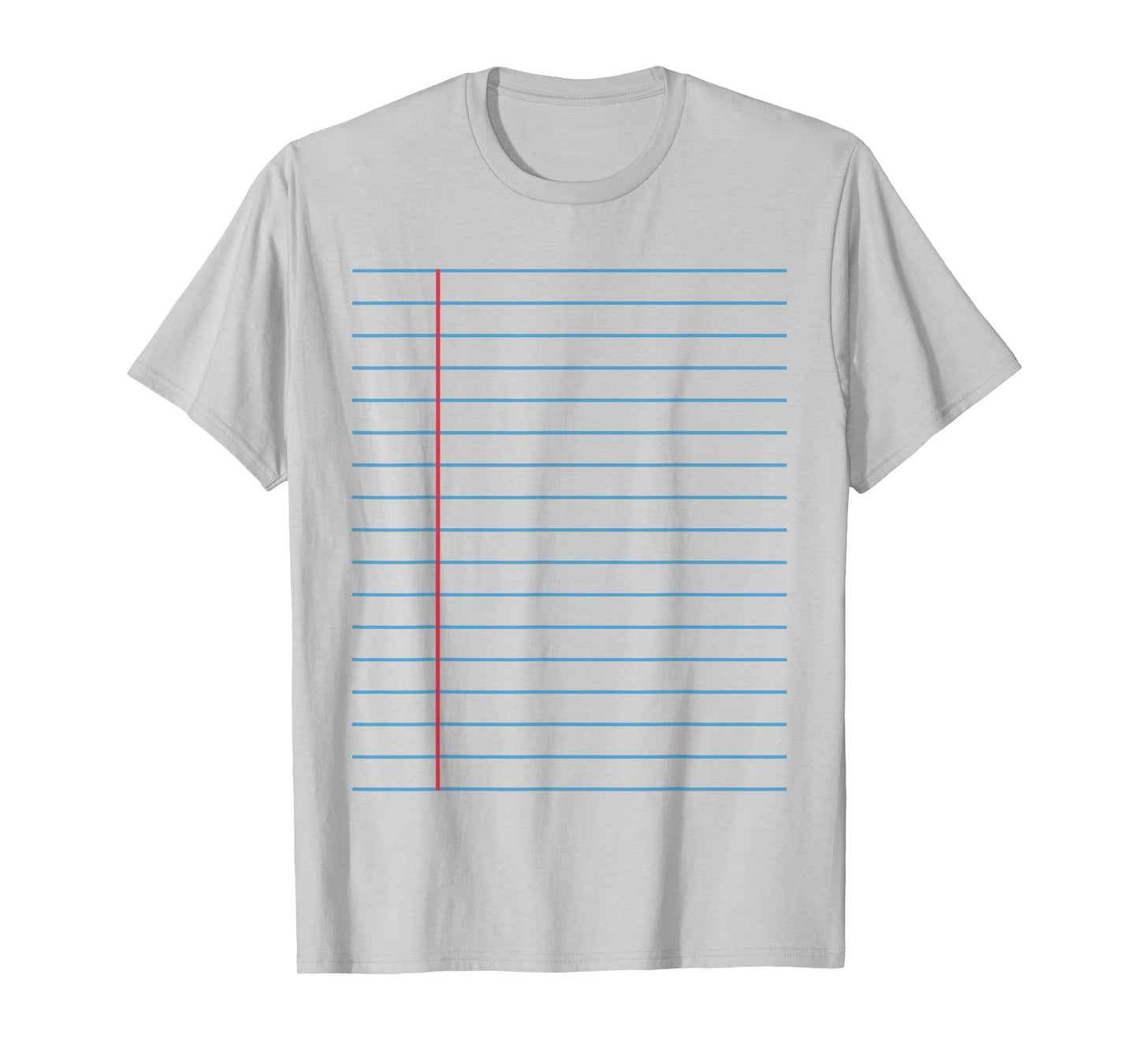College Ruled Lined Paper Student Teacher Professor Costume T-Shirt