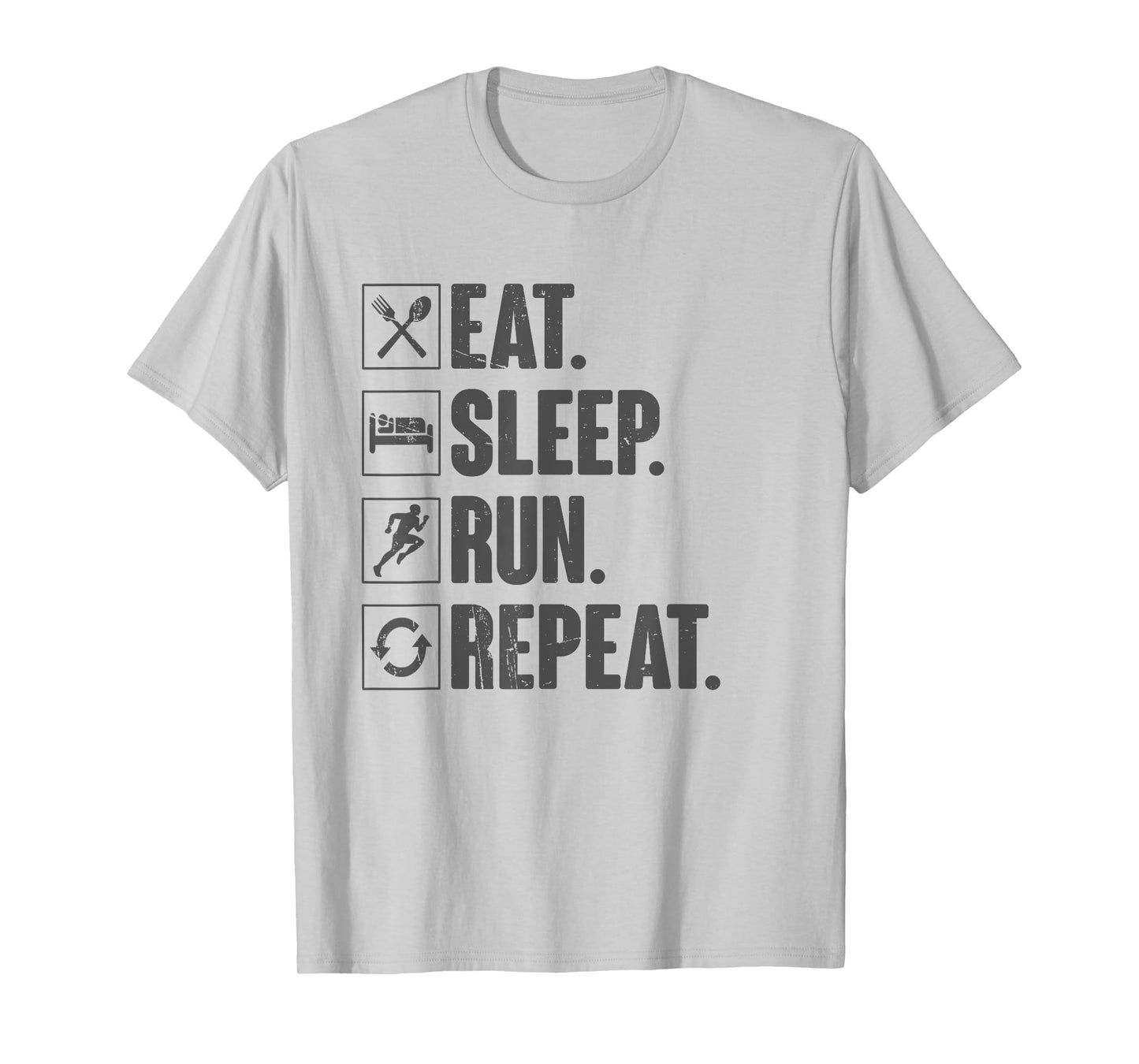 Eat Sleep Run Repeat - Funny Vintage Running Runner Gift T-Shirt