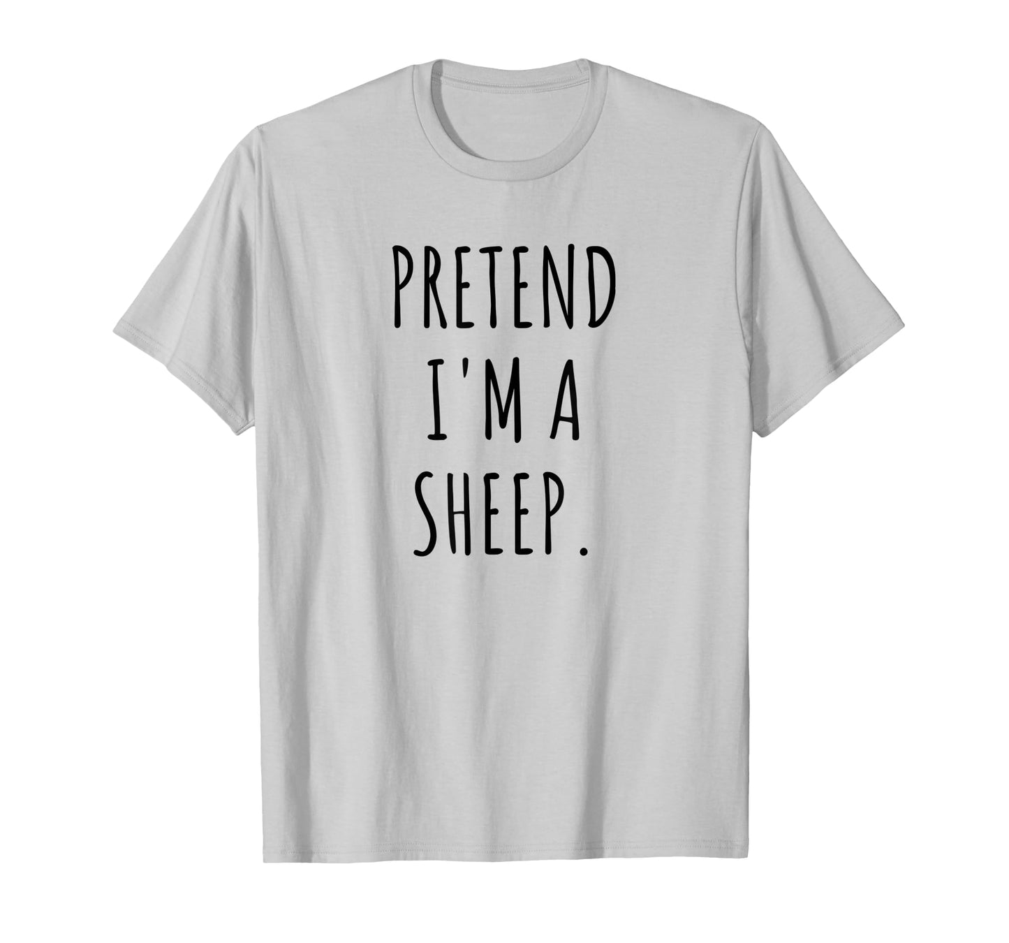 Pretend I'm A Sheep Funny Lazy Halloween Costume T-Shirt