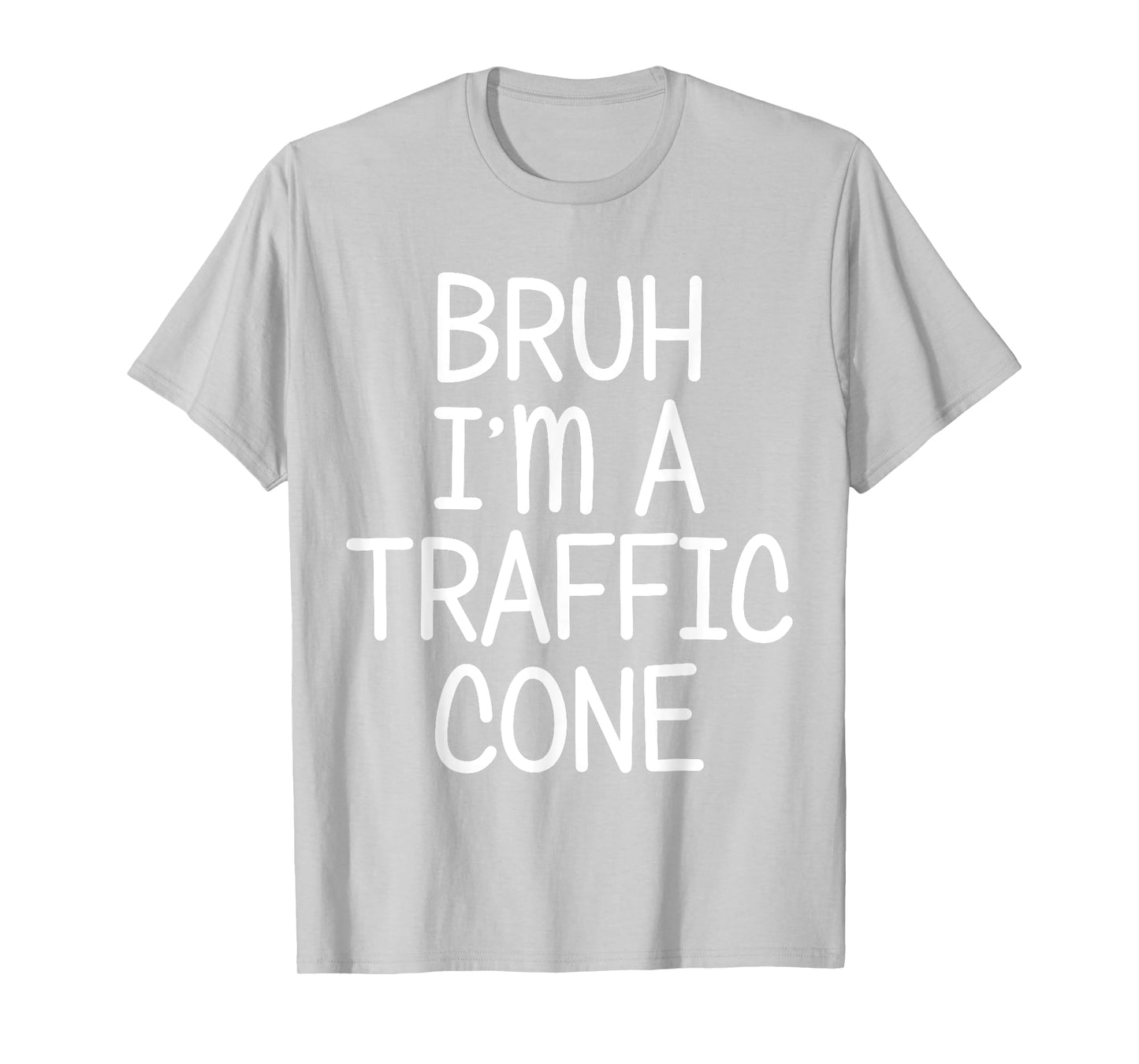 Pretend I'm A Traffic Cone Funny Lazy Halloween Costume T-Shirt