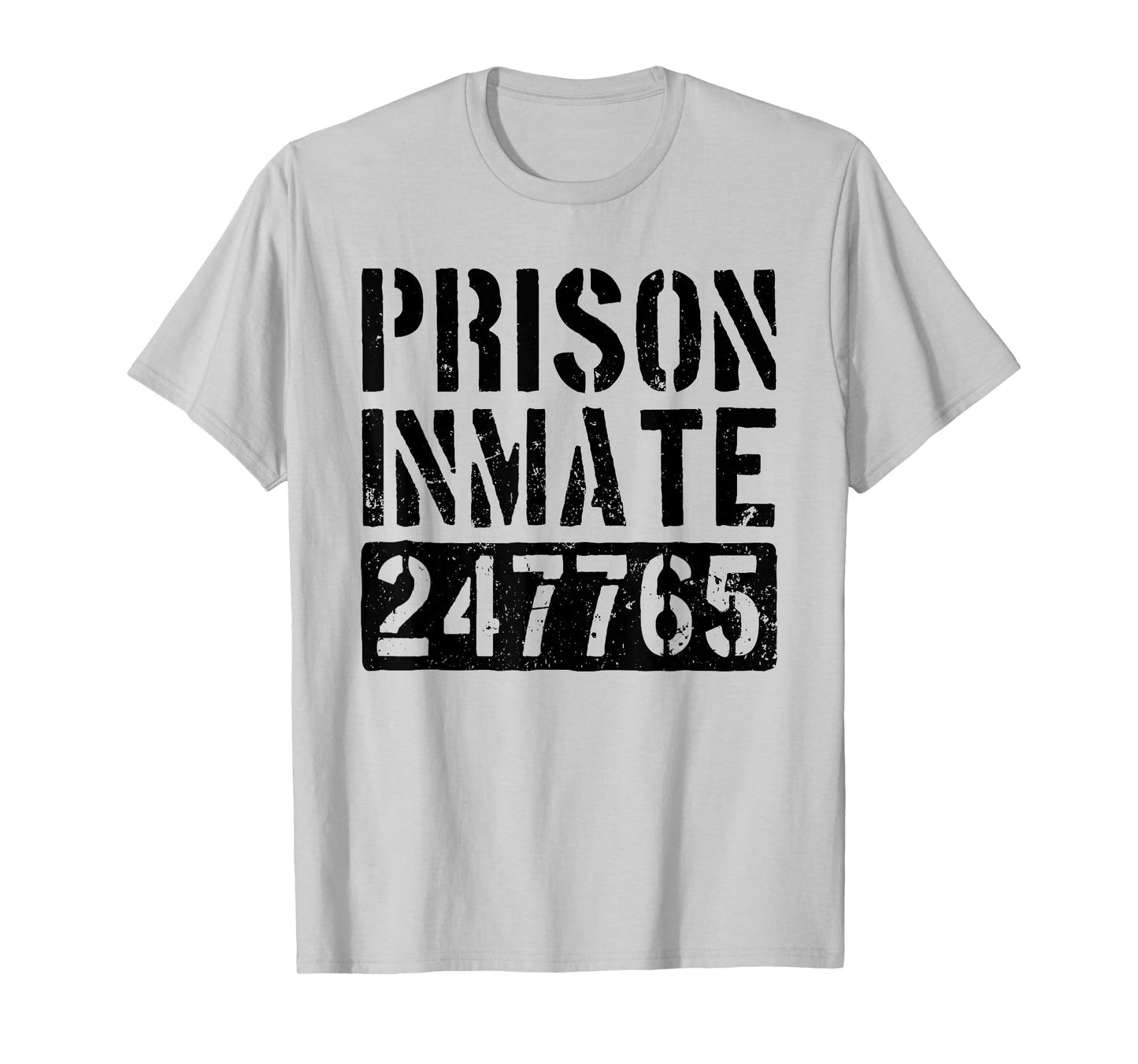 Prison Inmate Funny Jail Inmate Costume Men T-Shirt