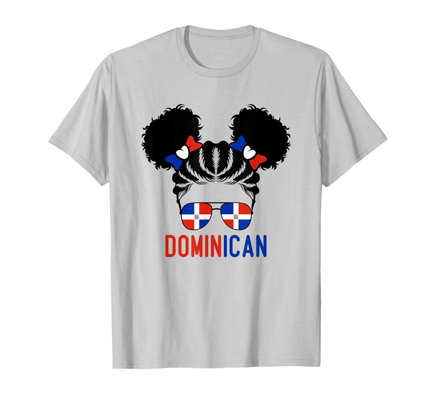 Afro Dominican Girl Baby Kids Youth Republic Dominicana Flag T-Shirt