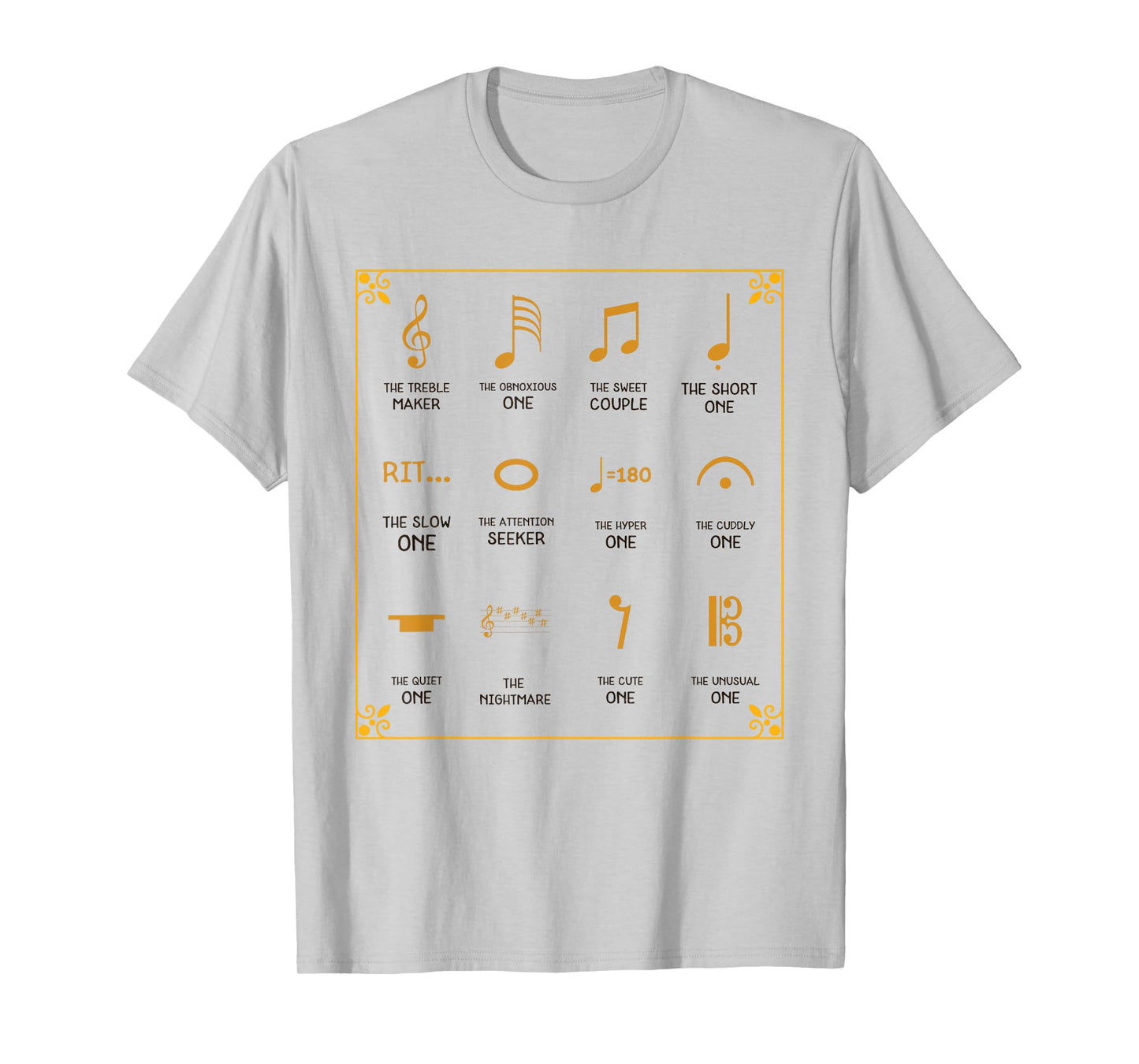 Funny Music Notes Definition Music Theory Instrument Humor T-Shirt
