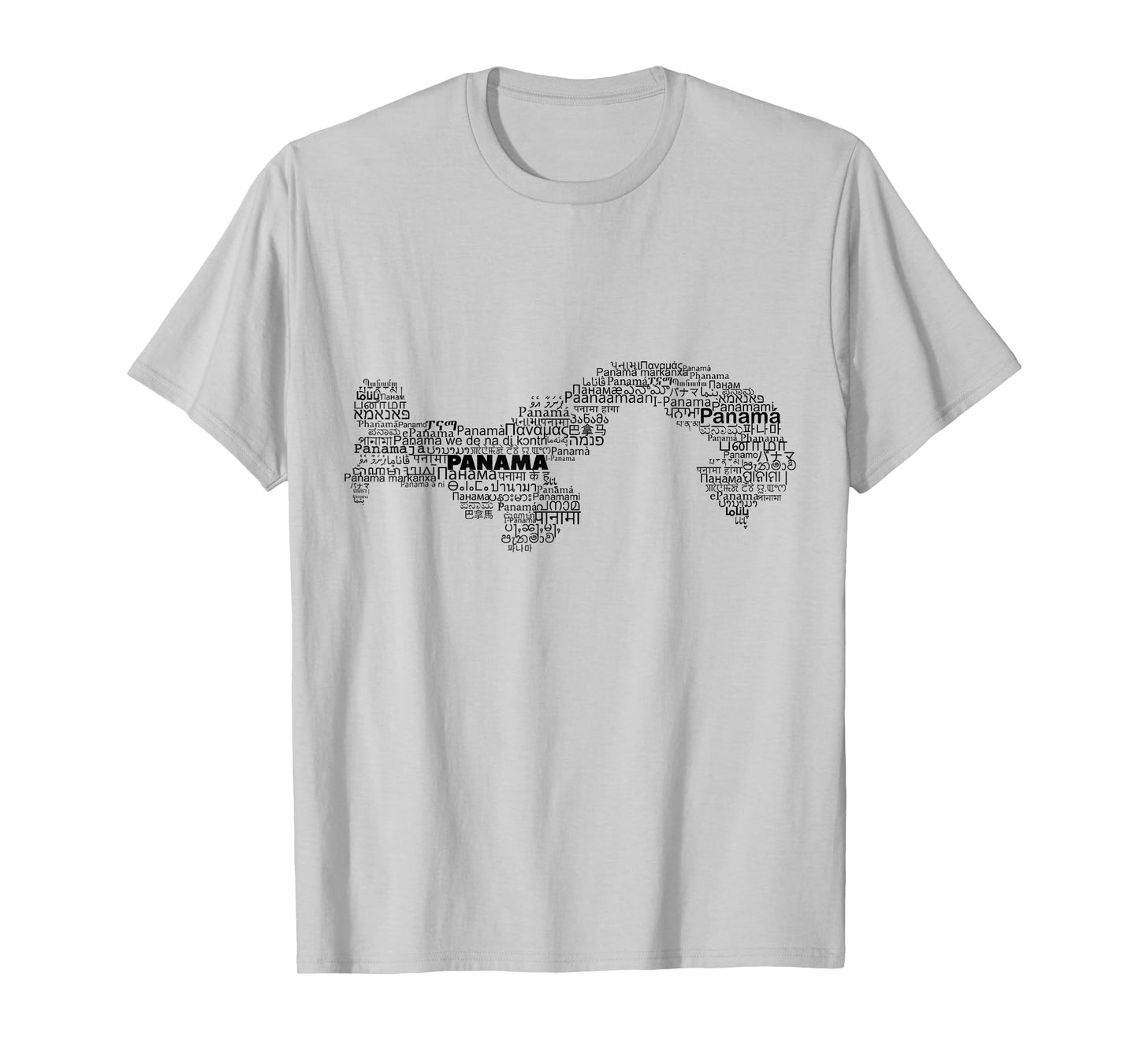 Panama Map, Panama in world languages T-Shirt