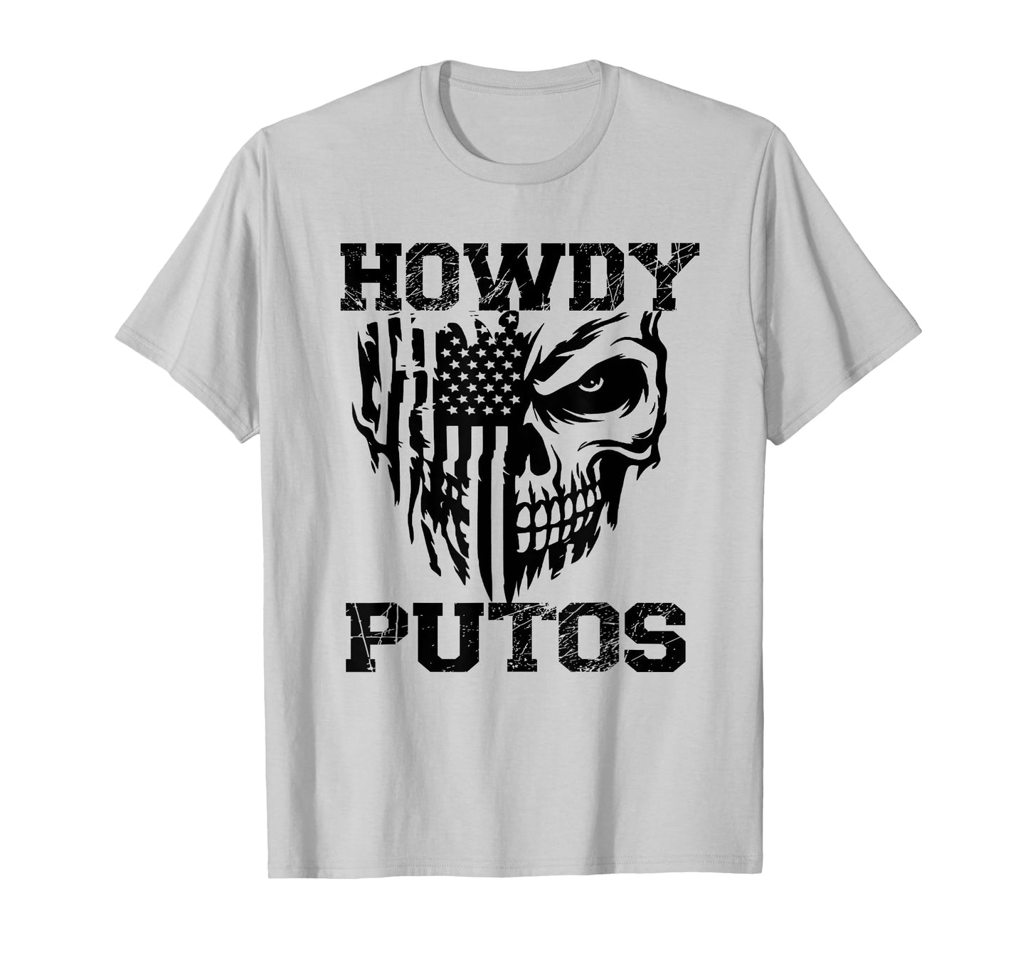 Howdy Putos Cowboy Skull Western Humor Perfect Idea Design T-Shirt