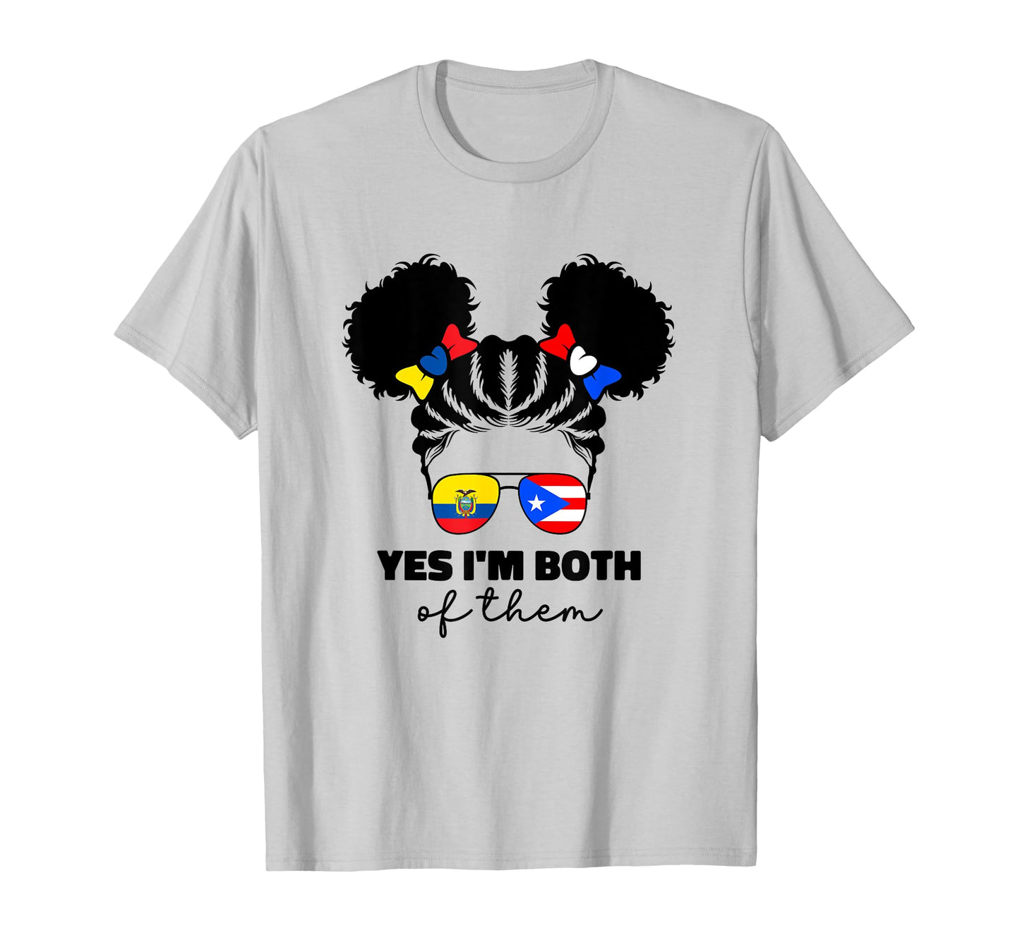 Ecuadorian And Puerto Rican Rico Ecuador Flag For Kids Girl T-Shirt