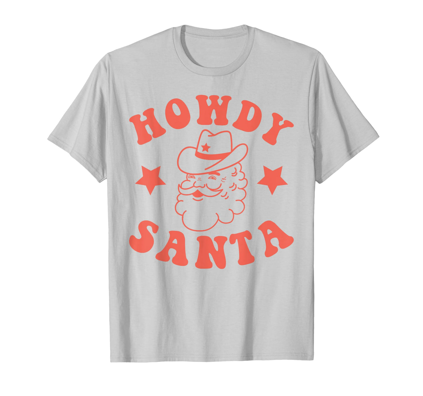 Howdy Santa Claus Retro Groovy Cowboy Western Christmas T-Shirt
