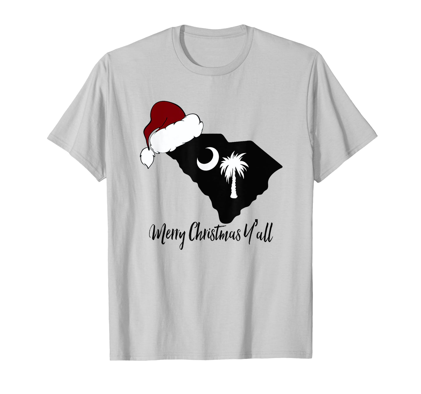 South Carolina SC Merry Christmas Yall T-Shirt T-Shirt
