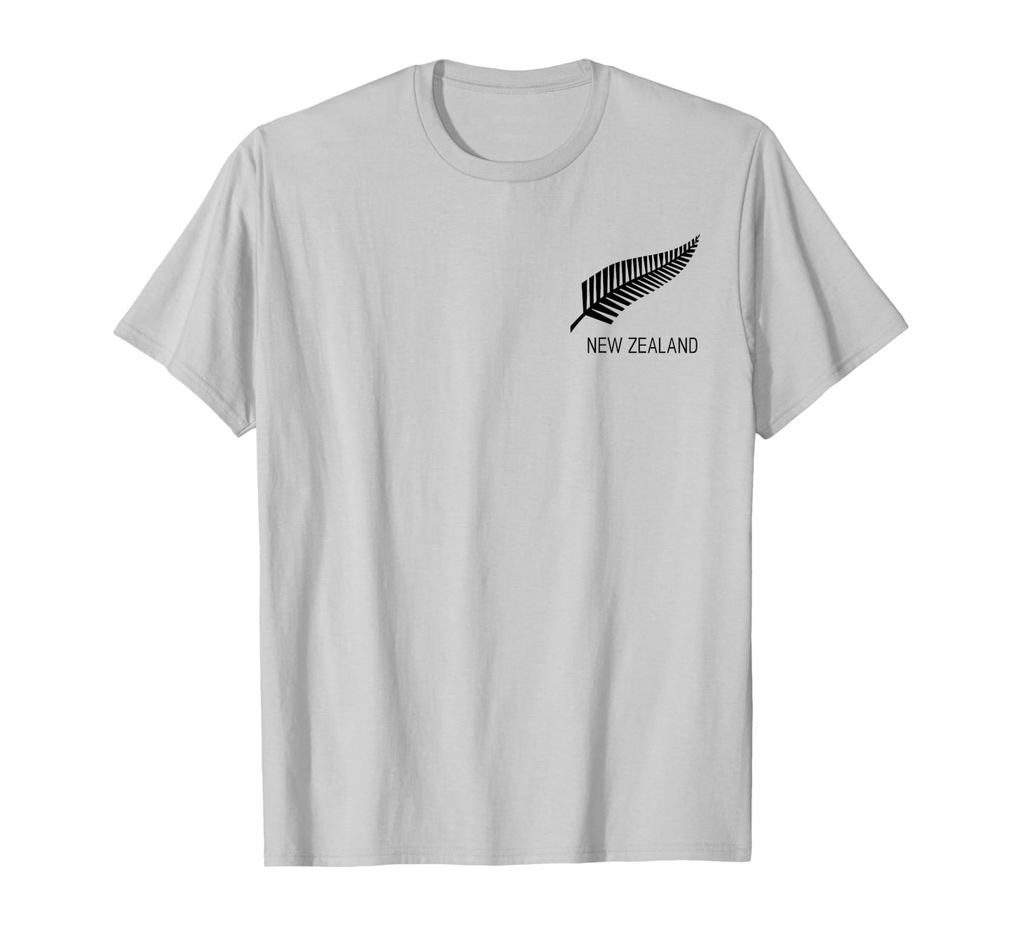 Black New Zealand Fern Shirt Mens Black Proud Kiwi NZ Rugby T-Shirt