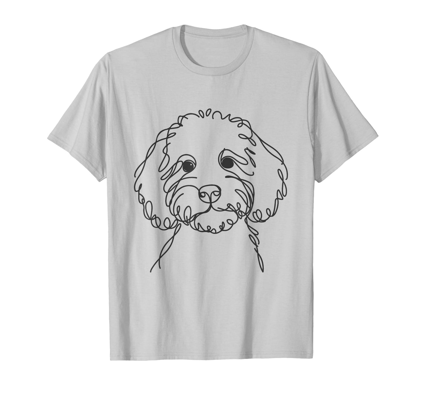 Line Art Dad Mom Dog - Cockapoo T-Shirt for Men Women