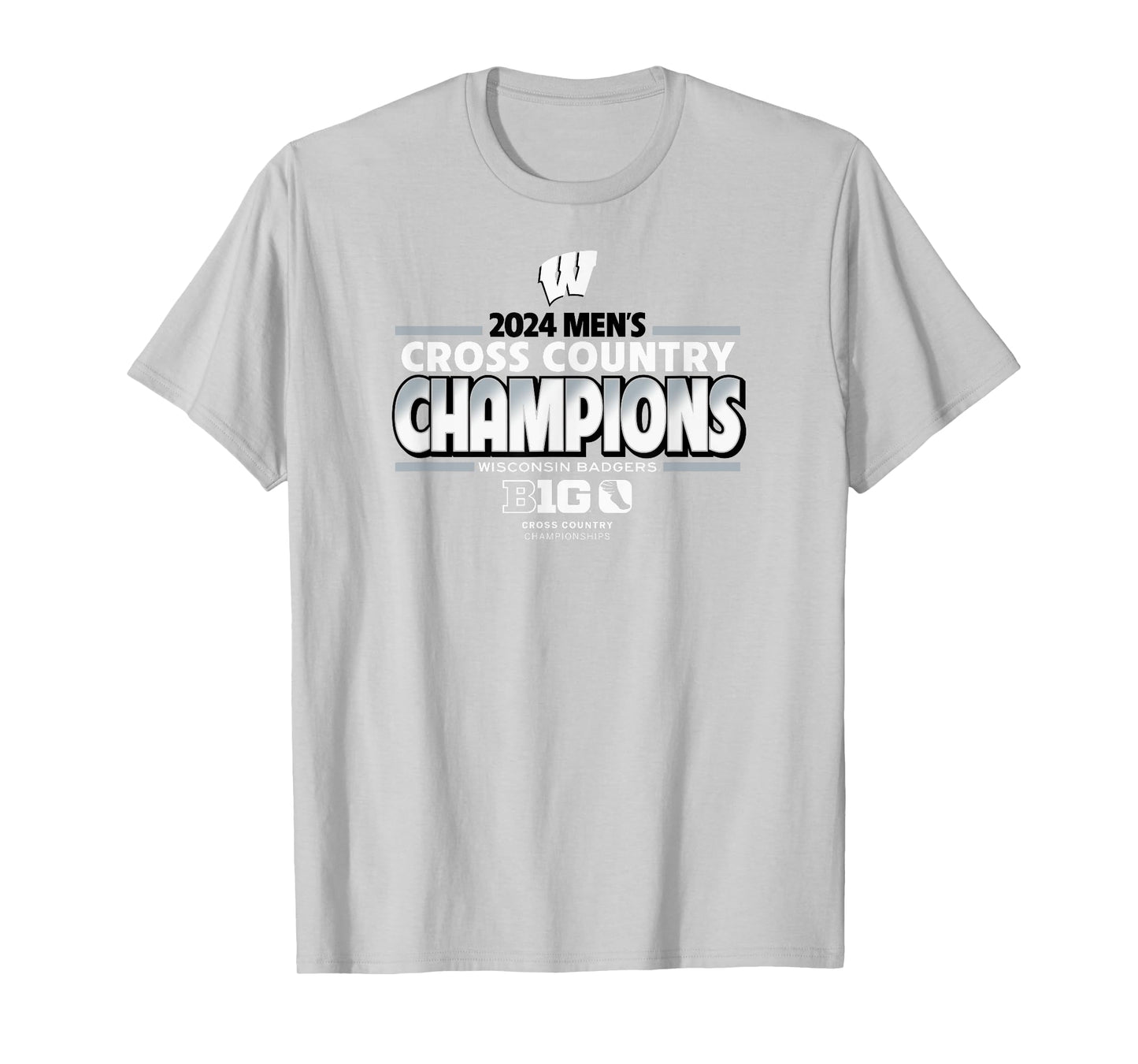 Wisconsin Badgers Big 10 Champs 2024 Men's Cross Country T-Shirt