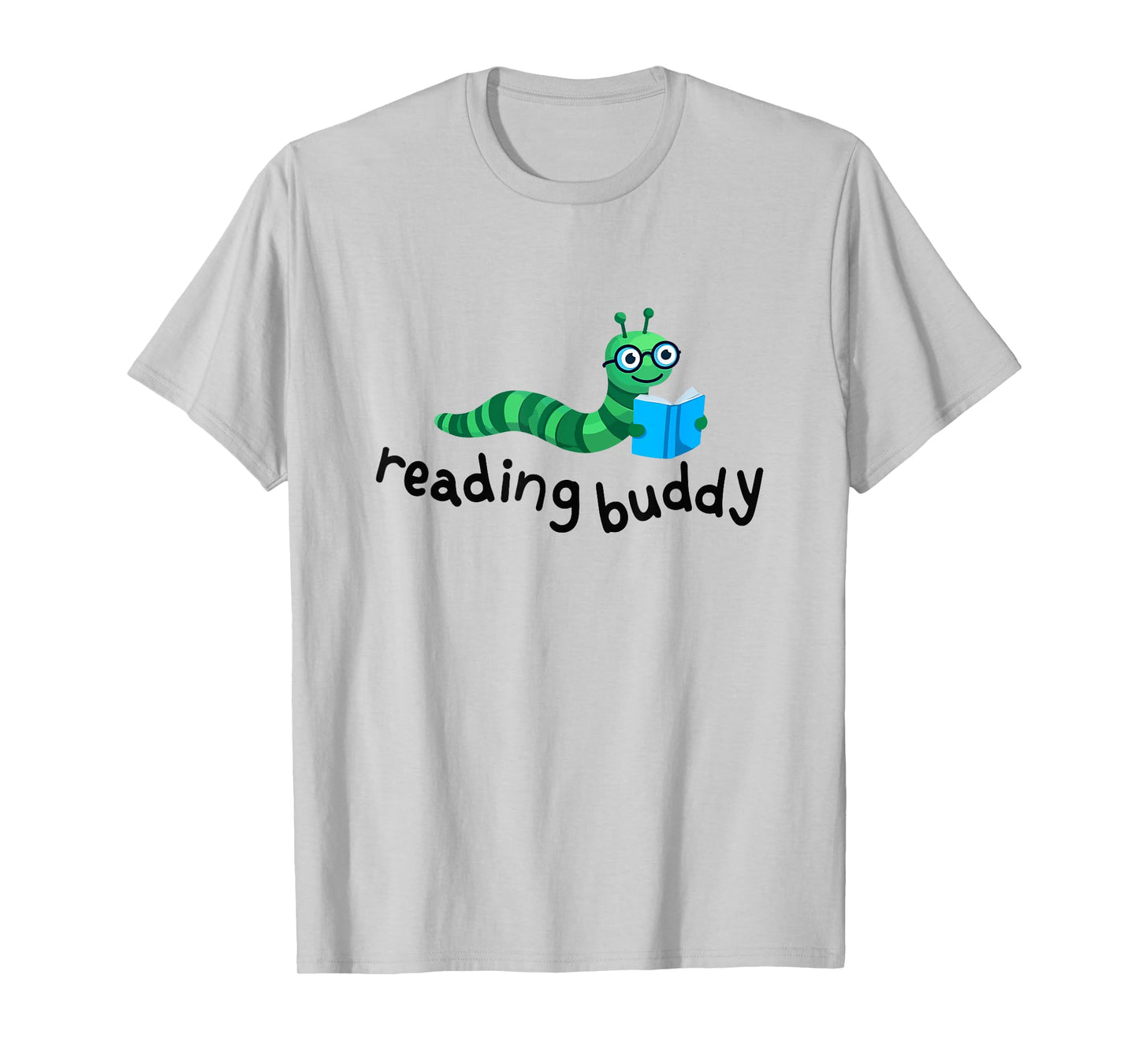 Reading Buddy Cute Bookworm with Book T-Shirt