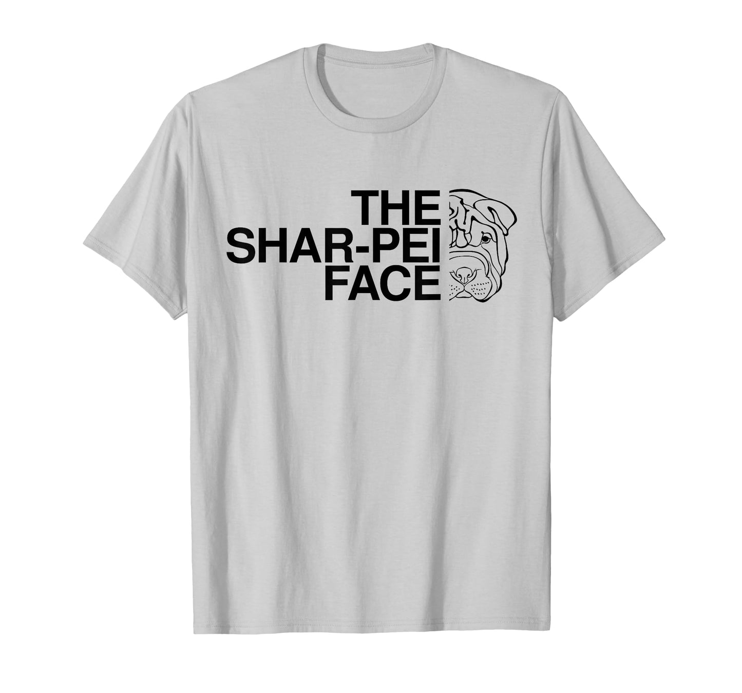 The Shar-Pei Face T-Shirt | Shar Pei Dog Shirt T-Shirt for Men Women Girls Kids