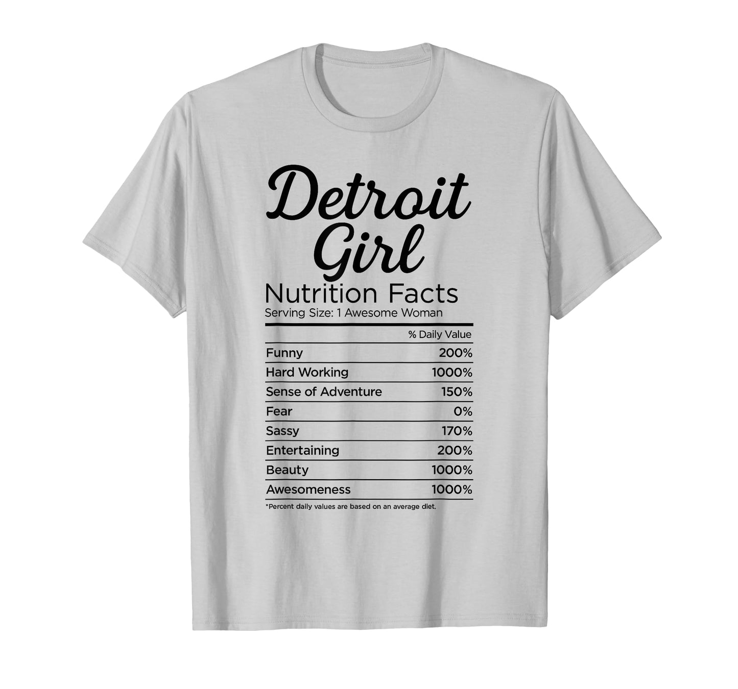 Detroit Girl Michigan Women Girl Funny Home Female Sports T-Shirt