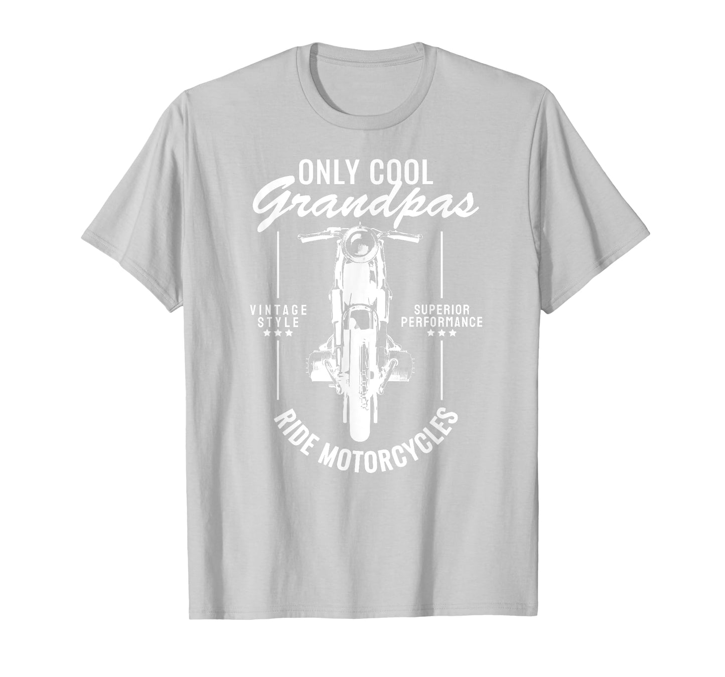 Only Cool Grandpas Ride Motorcycles Funny Biker Grandpa T-Shirt