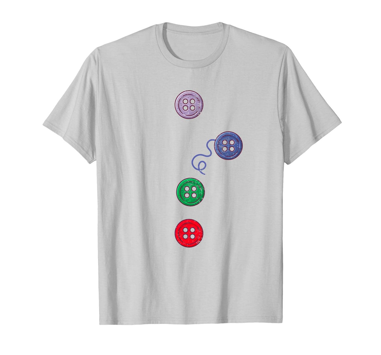 Four Groovy Buttons Blue Cat Funny Halloween Costume Kids T-Shirt