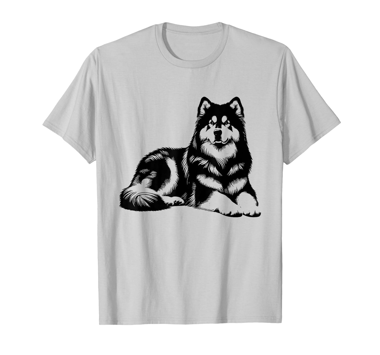 Dog Dad Mom Lover - Monochromatic Alaskan Malamute T-Shirt