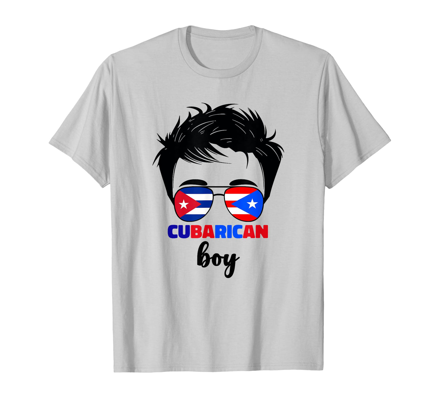 Half Cuban And Puerto Rican Rico Cuba Cubarican Kids Boys T-Shirt