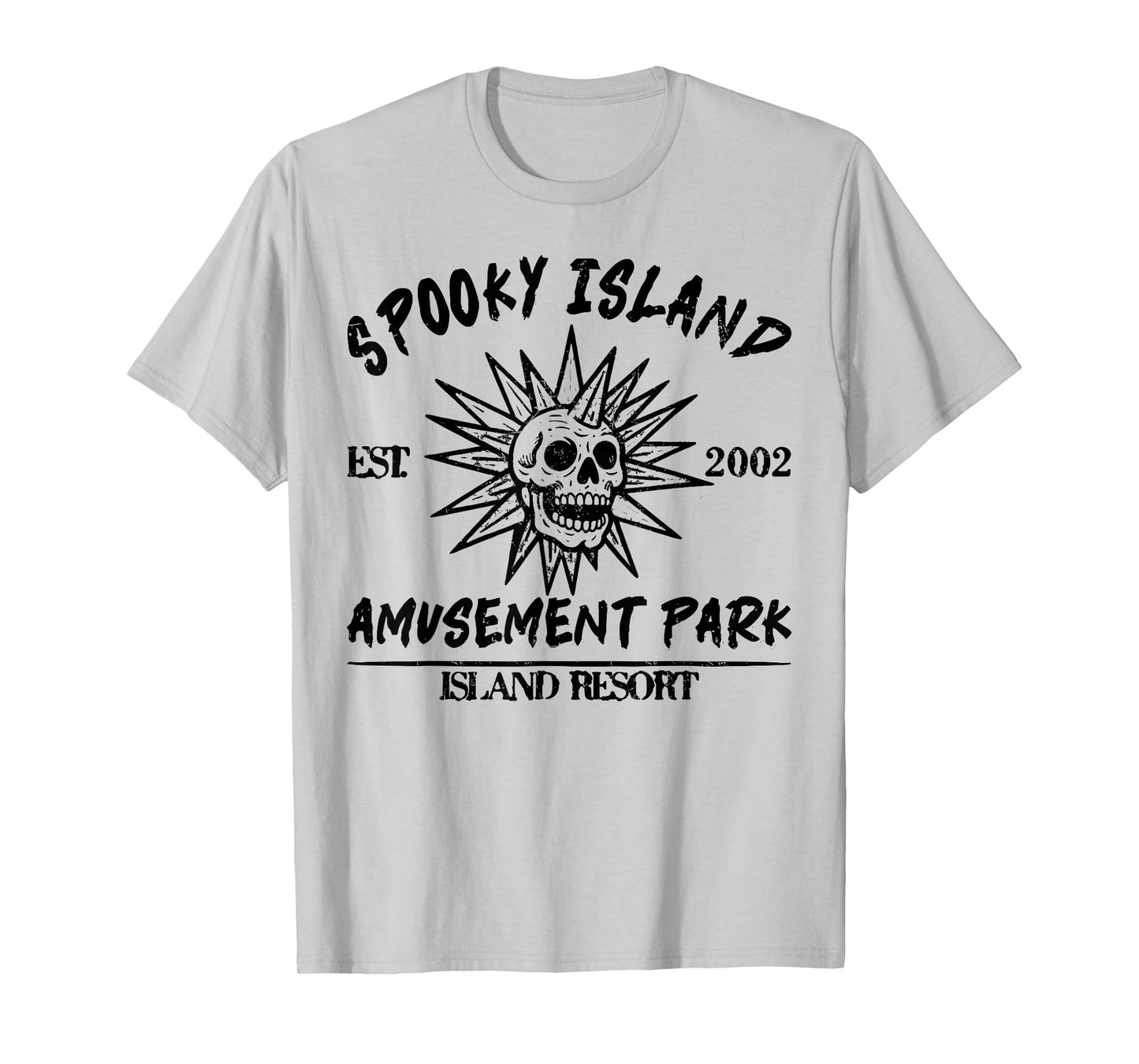 Vintage Spooky Island Est 2002 Amusement Park Island T-Shirt