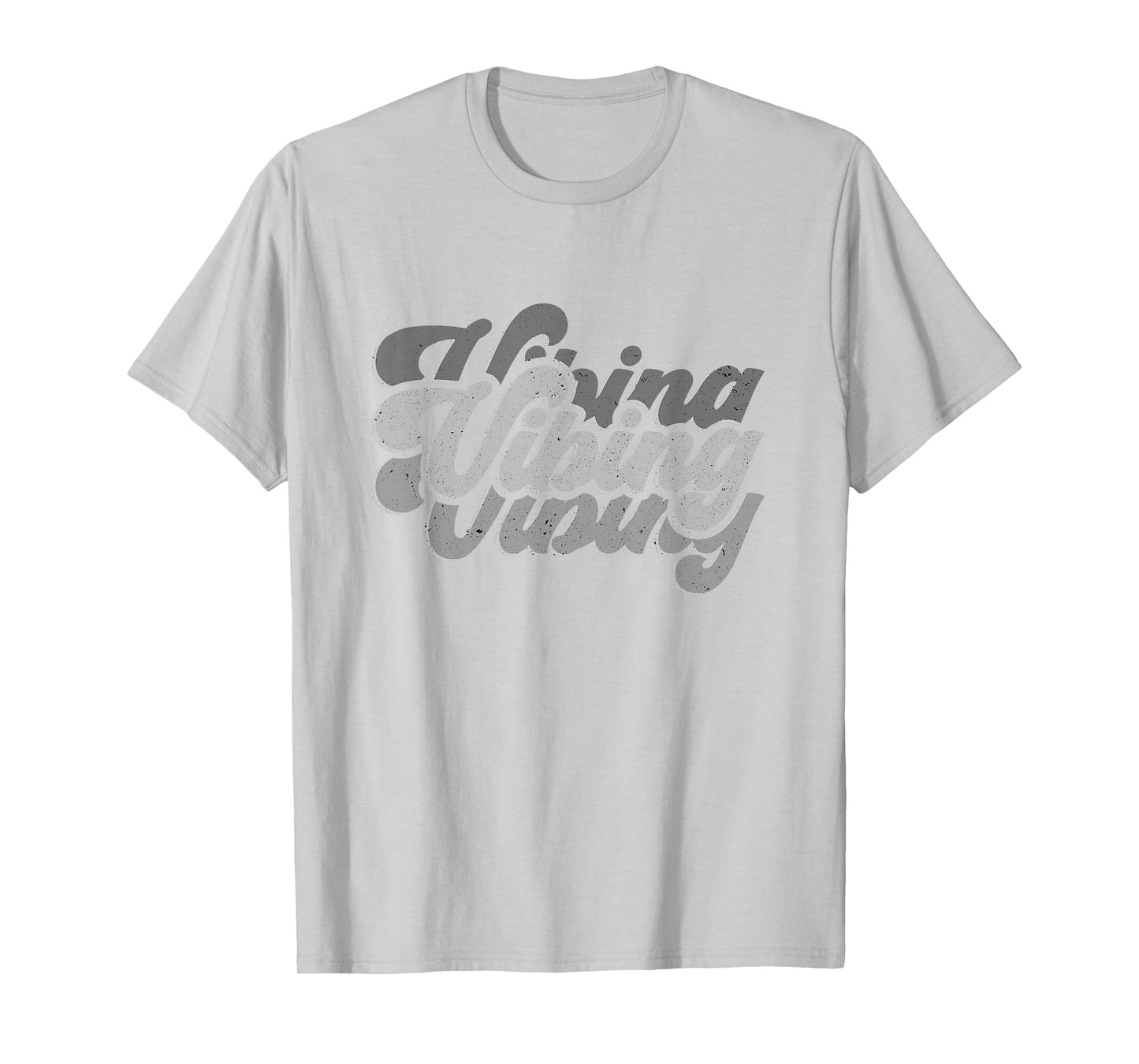 Vibing on All Blue Color Graphic T-Shirt