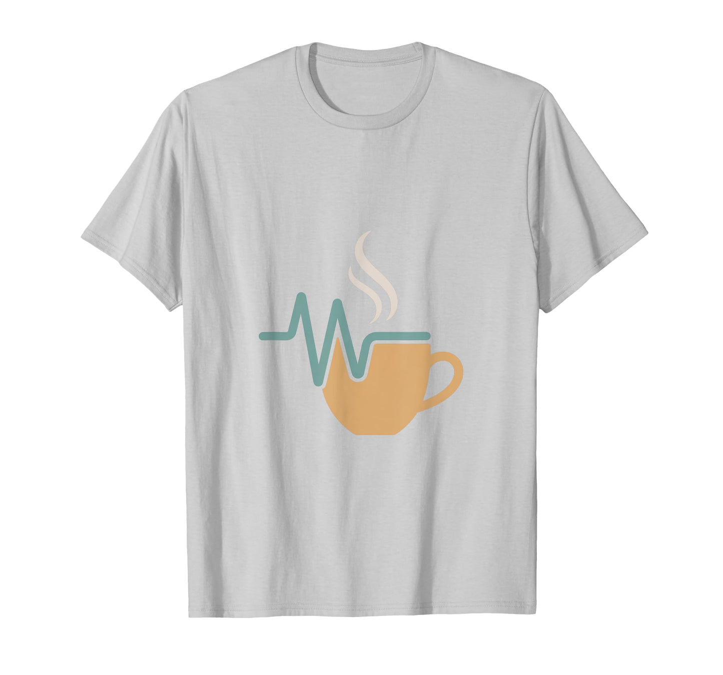Coffee Heartbeat Mug Design T-Shirt