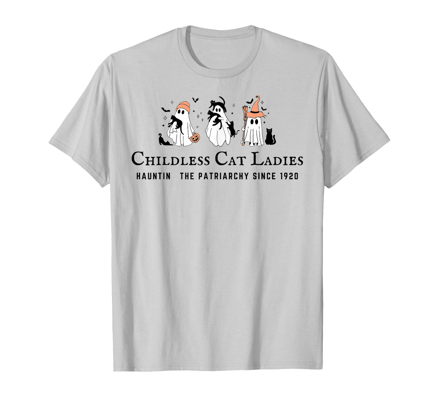 Childless Cat Ladies Hauntin The Patriarchy Kamala Halloween T-Shirt