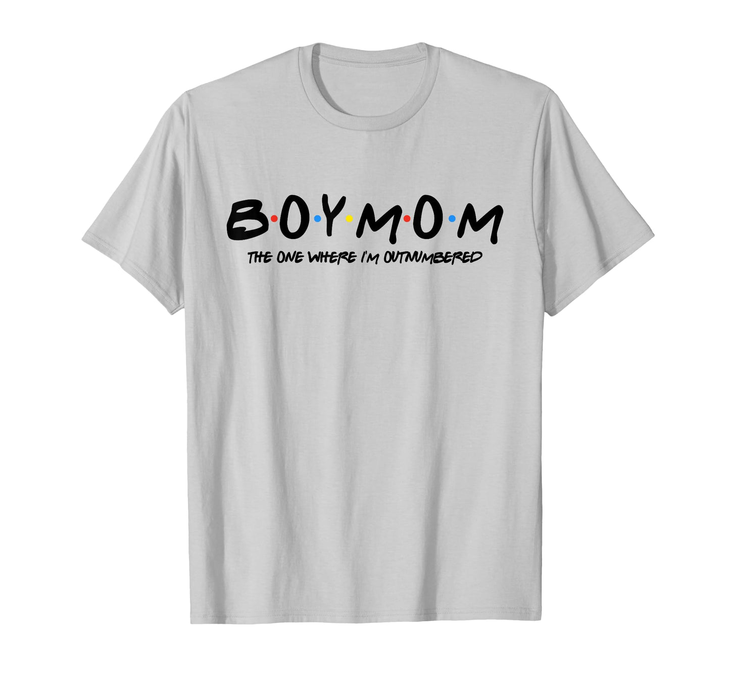 Boy With Mom The One Where I'm Outnumbered Funny Vintage T-Shirt