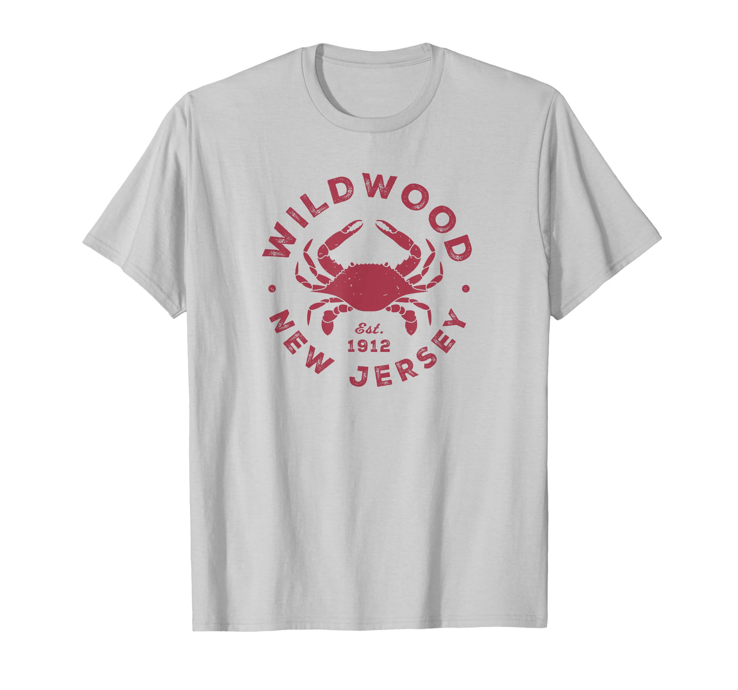 Vintage Wildwood New Jersey Atlantic Crab Beach Souvenir T-Shirt