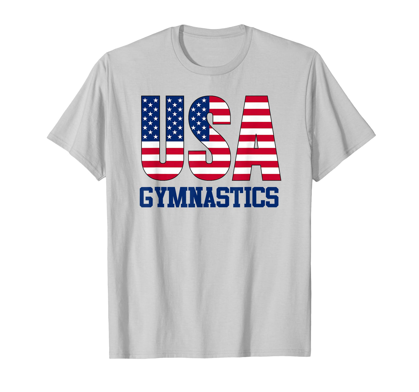USA with American Flag Gymnastics Sports T-Shirt