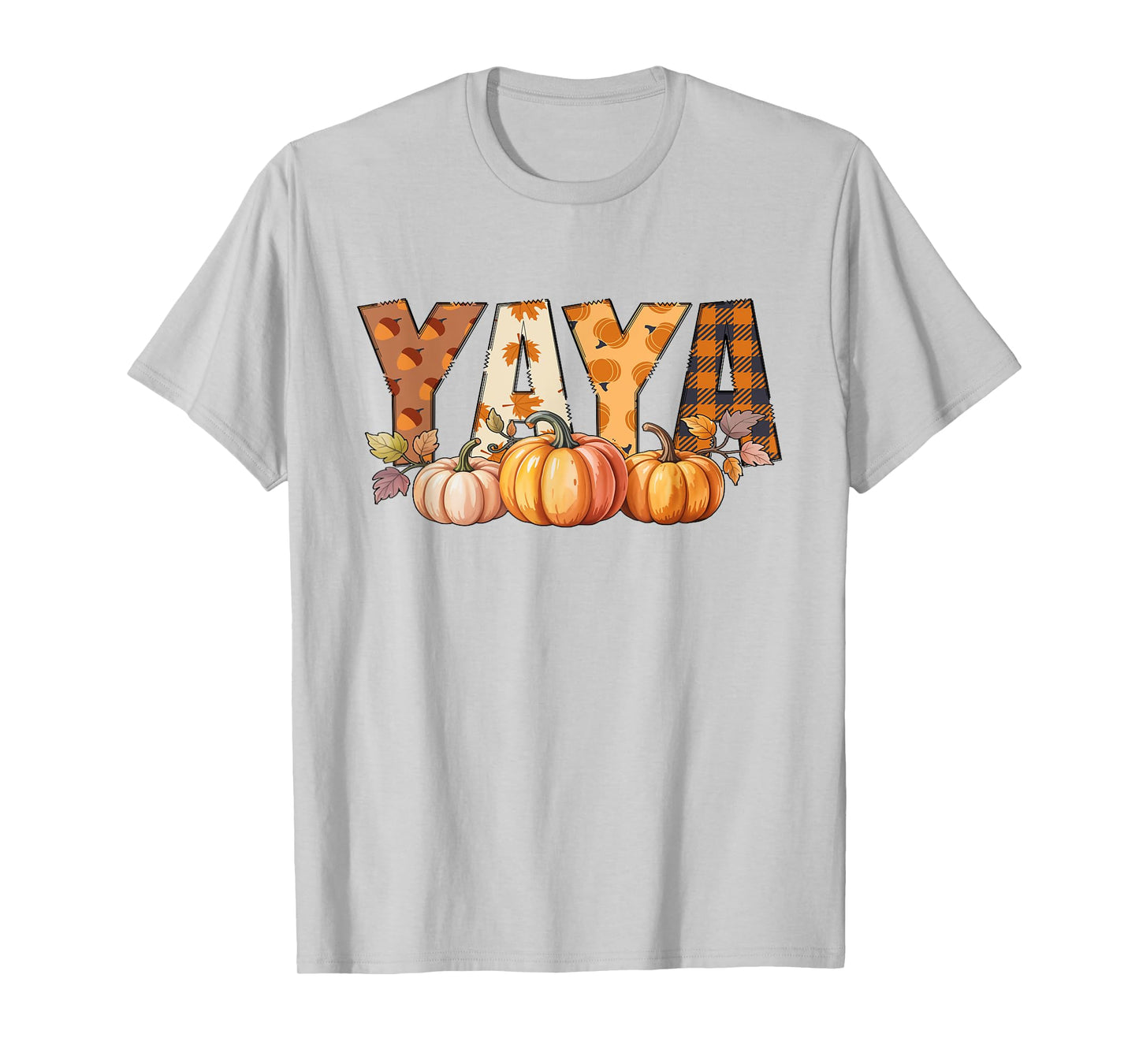 Yaya with Pumpkins Fall Celebration Design for Autumn Fun T-Shirt