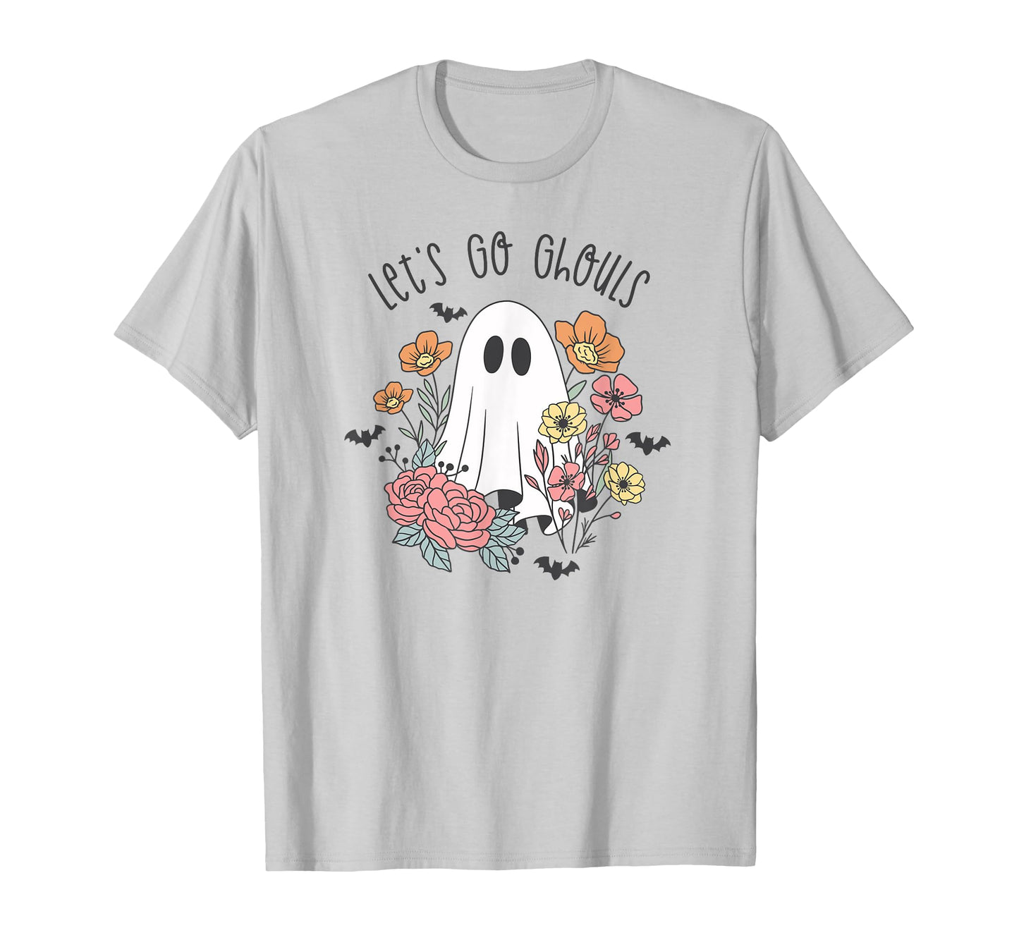 Let's Go Ghouls Flower Ghost T-Shirt