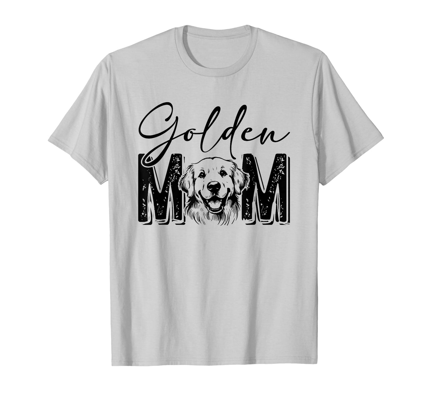 Golden Mom Golden Retriever Lover Dog Mama Funny Retro T-Shirt