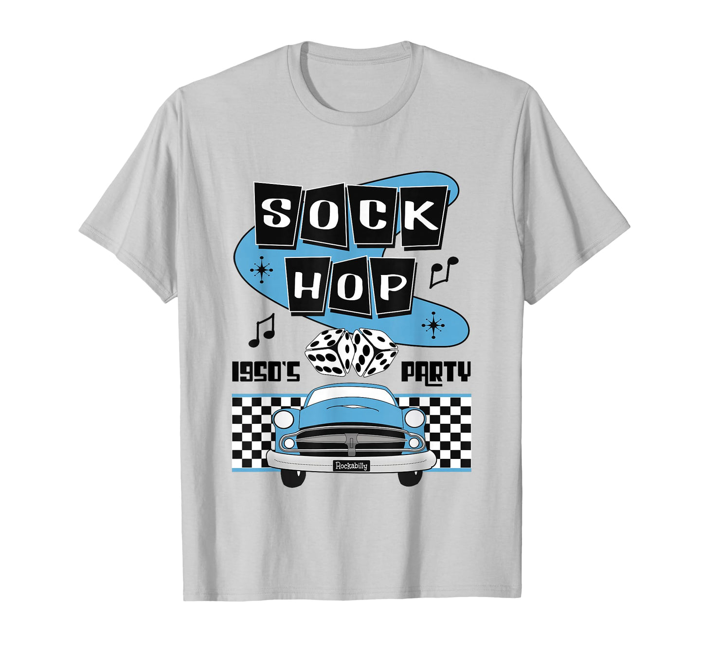 50s Sock Hop Dance Rock N Roll Shirt Rockabilly Classic Car T-Shirt