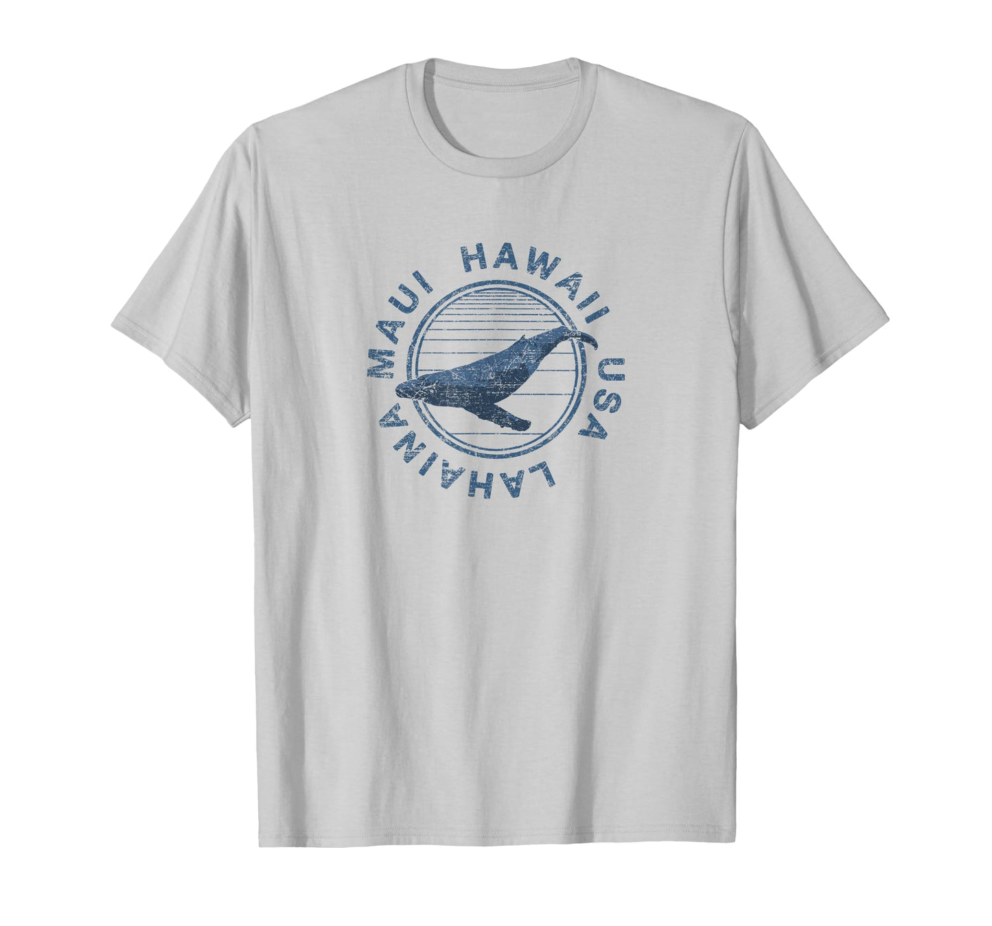 Maui Hawaii Lahaina Vintage Whale Retro T-Shirt