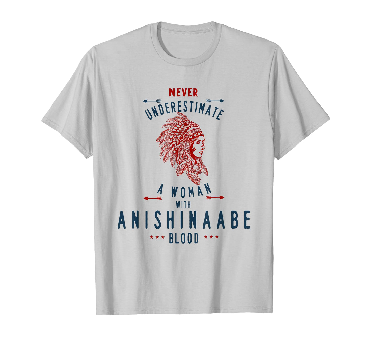 Anishinaabe Native American Indian Woman No Underestimate T-Shirt